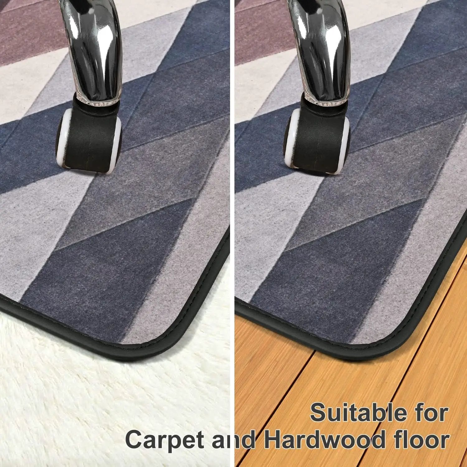 Placoot heavy-duty office chair mat 48x36 inches for hardwood and carpet floors, durable protective flooring solution.