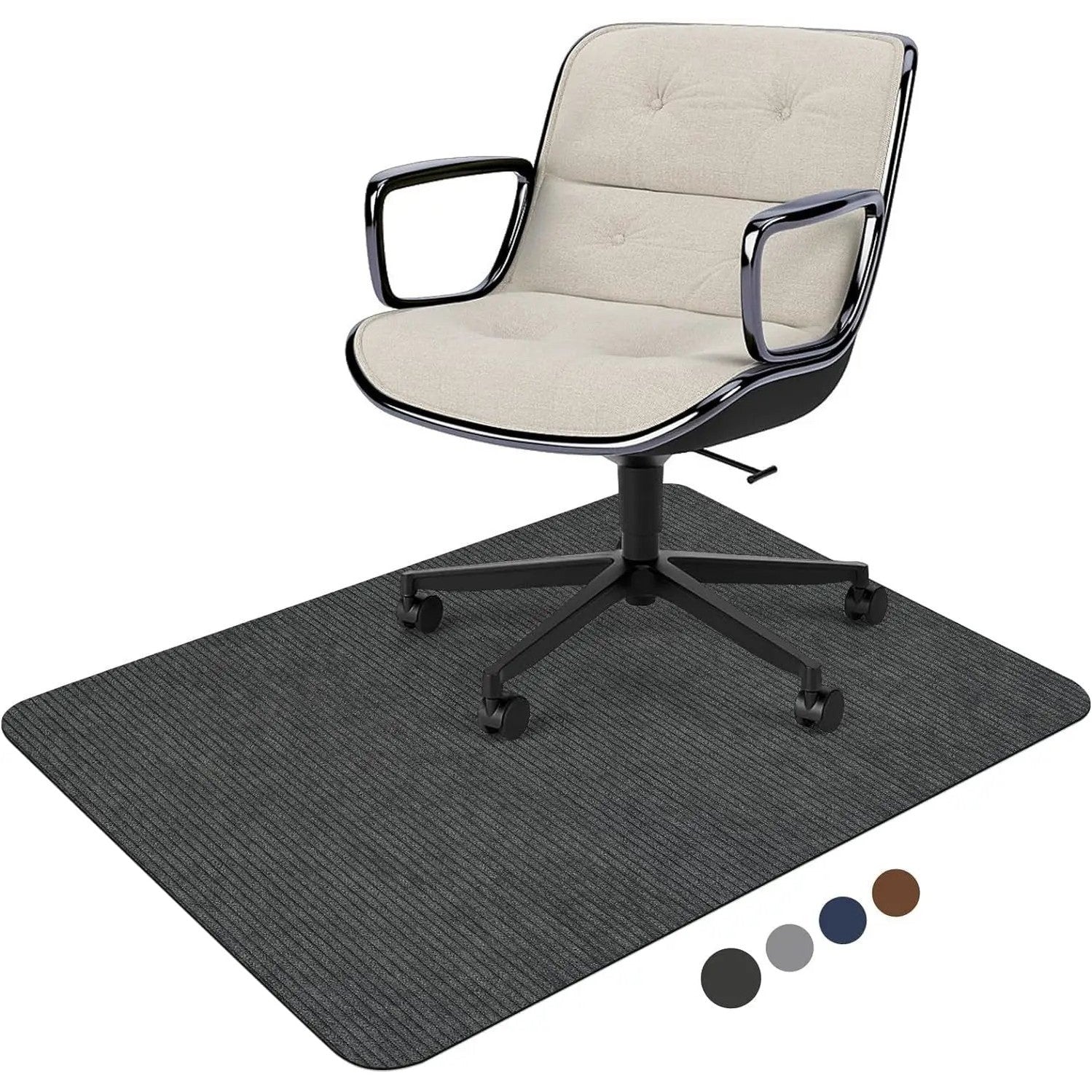 Placoot Heavy Duty Office Chair Mat 48x36 for hardwood and carpet, durable protective mat for office chairs.
