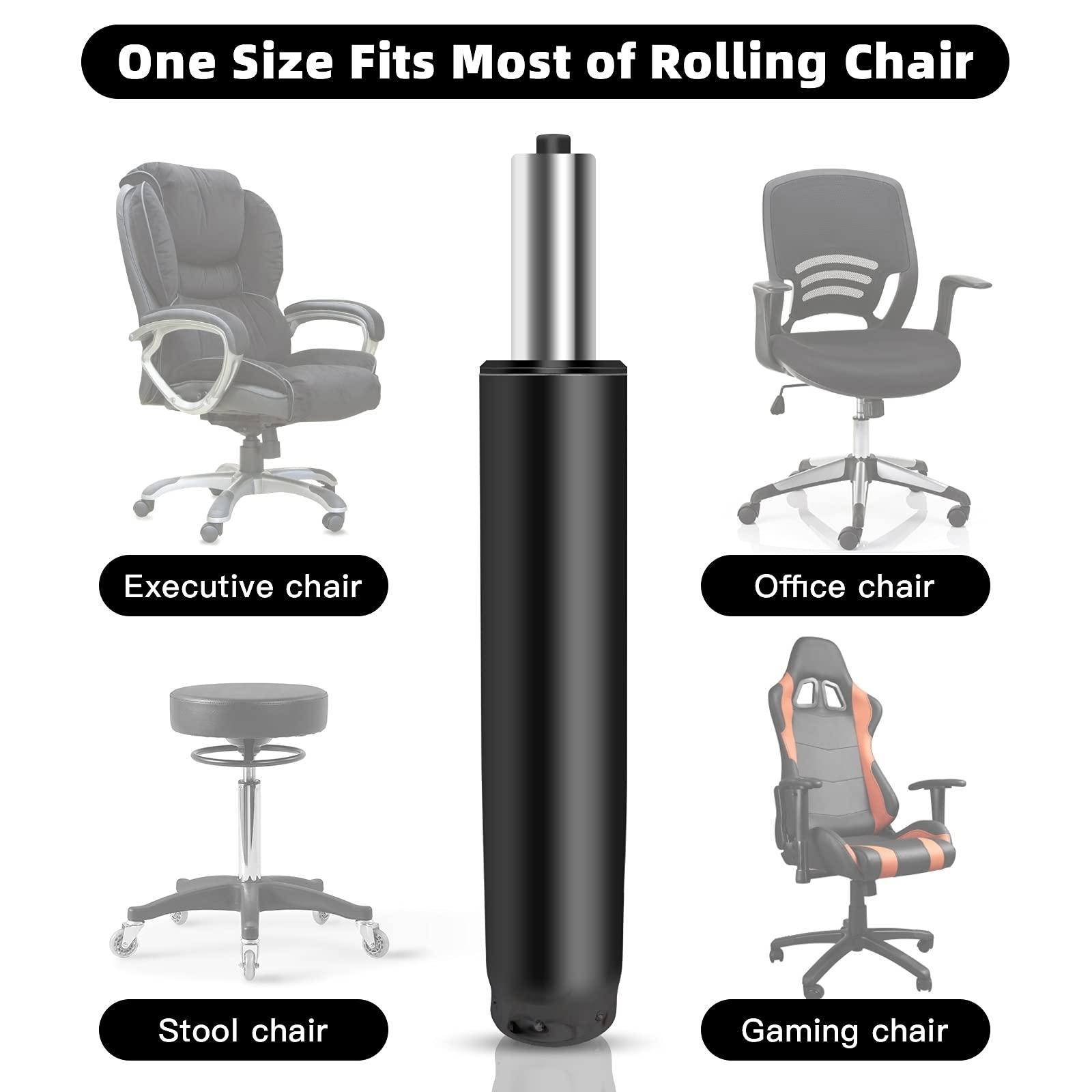 5.5-Inch Heavy-Duty Gas Lift Cylinder for Office Chairs - Universal Replacement Part for Most Chairs, Durable Hydraulic/Pneumatic Piston in Black - Platinum-Level Office Chairs