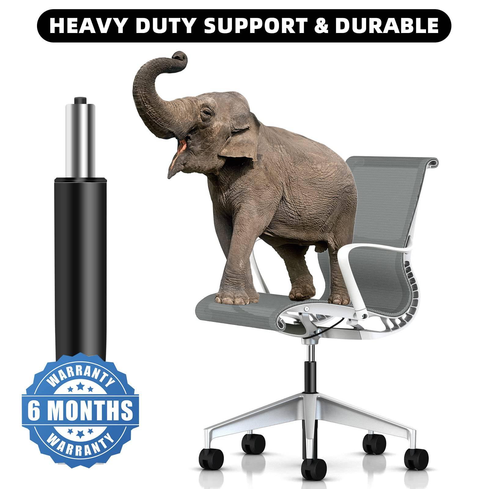 5.5-Inch Heavy-Duty Gas Lift Cylinder for Office Chairs - Universal Replacement Part for Most Chairs, Durable Hydraulic/Pneumatic Piston in Black - Platinum-Level Office Chairs