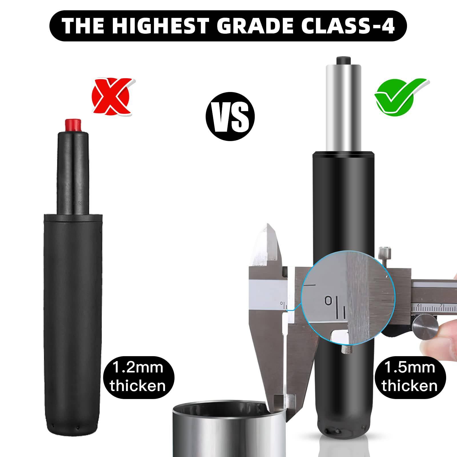 5.5-Inch Heavy-Duty Gas Lift Cylinder for Office Chairs - Universal Replacement Part for Most Chairs, Durable Hydraulic/Pneumatic Piston in Black - Platinum-Level Office Chairs