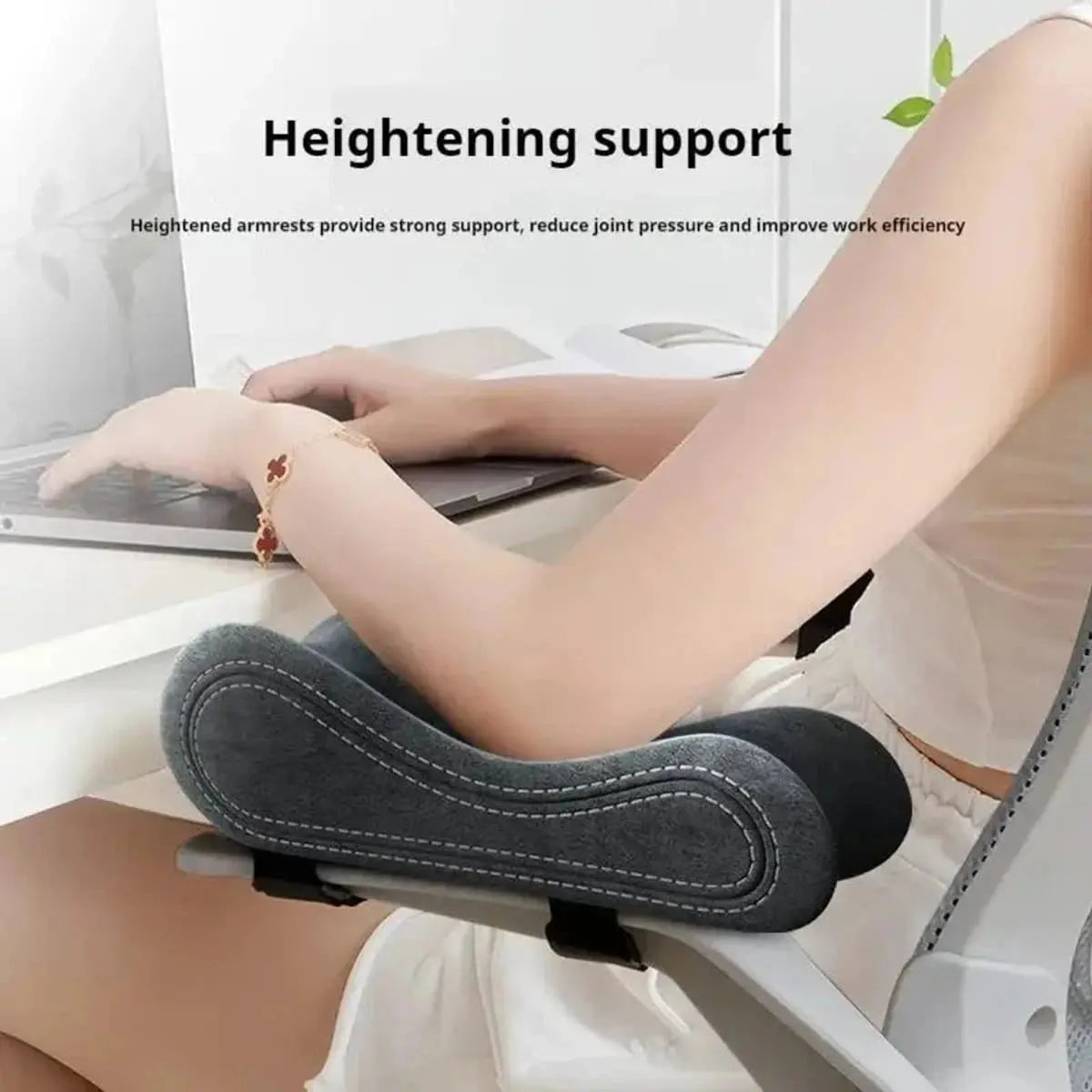 Gray Memory Foam Armrest Pads for Office Chair Ergonomic Comfort Forearm Pressure Relief and Padded Support Platinum-Level Office Chairs