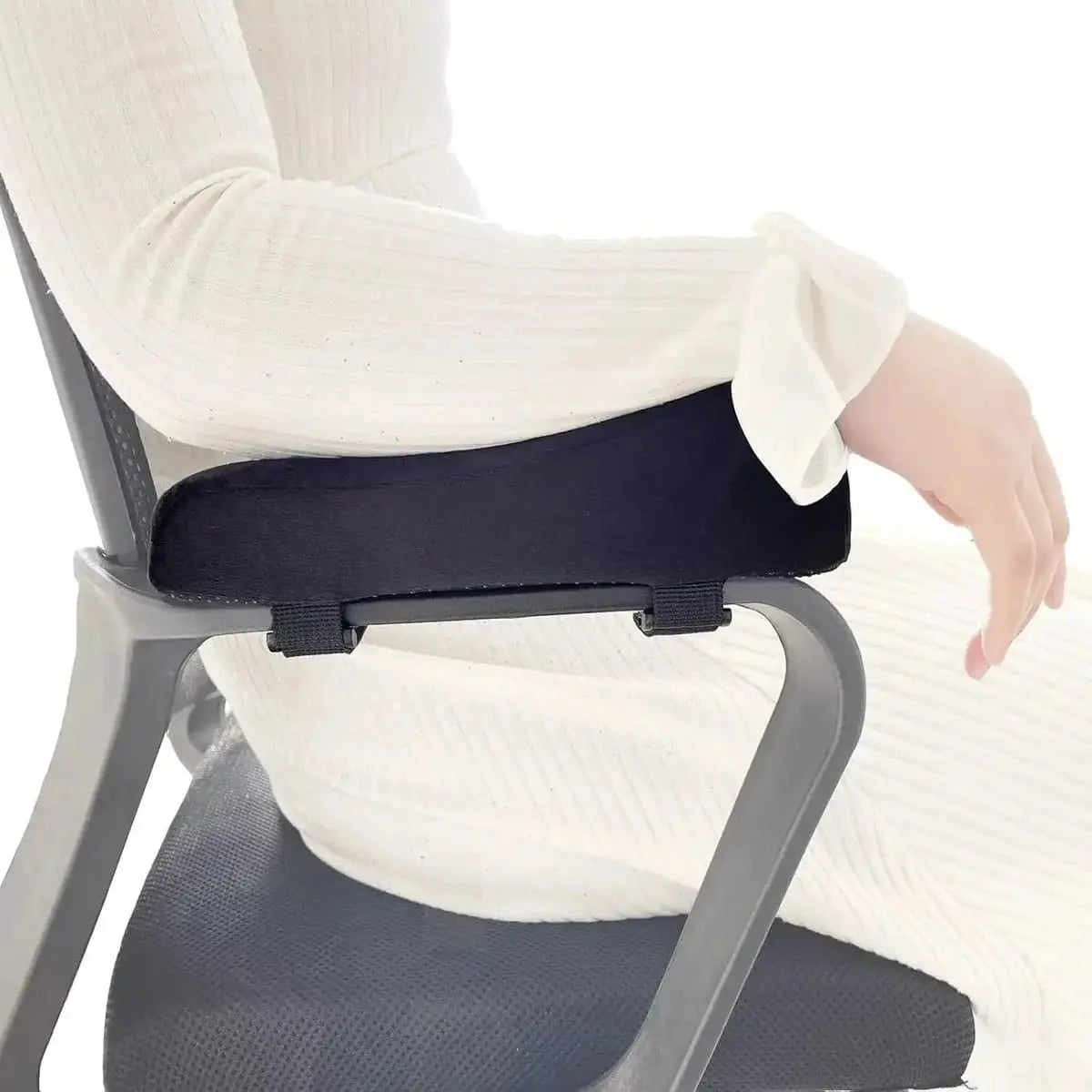 Premium non-slip armrest covers for office and gaming chairs, soft cushions from Platinum-Level Office Chairs, 2-pack for all-day comfort