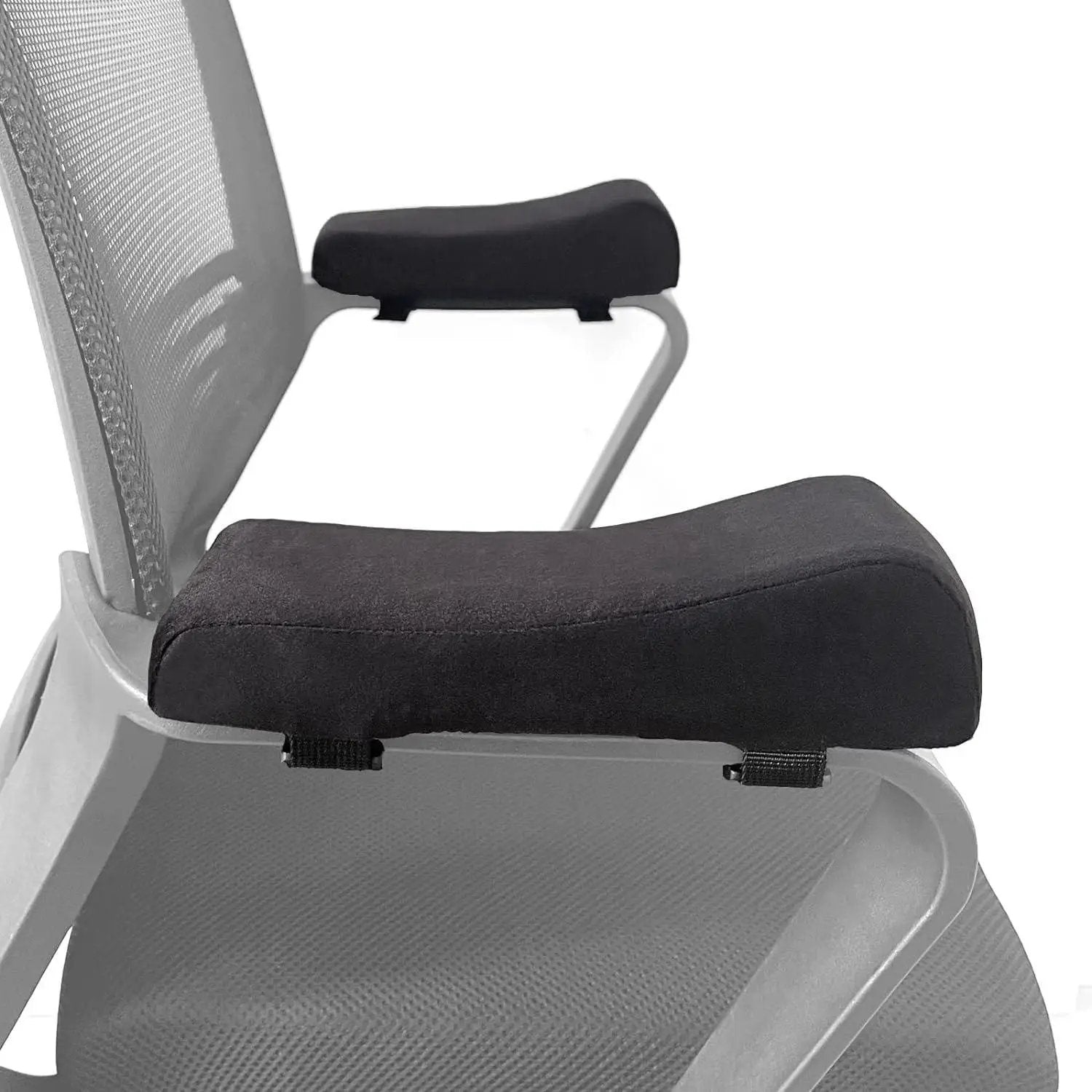 Premium non-slip armrest covers for office and gaming chairs, soft cushions from Platinum-Level Office Chairs, 2-pack for all-day comfort.