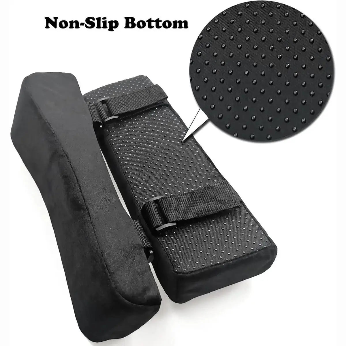 Premium non-slip armrest covers for office and gaming chairs, soft cushions, 2-pack by Platinum-Level Office Chairs