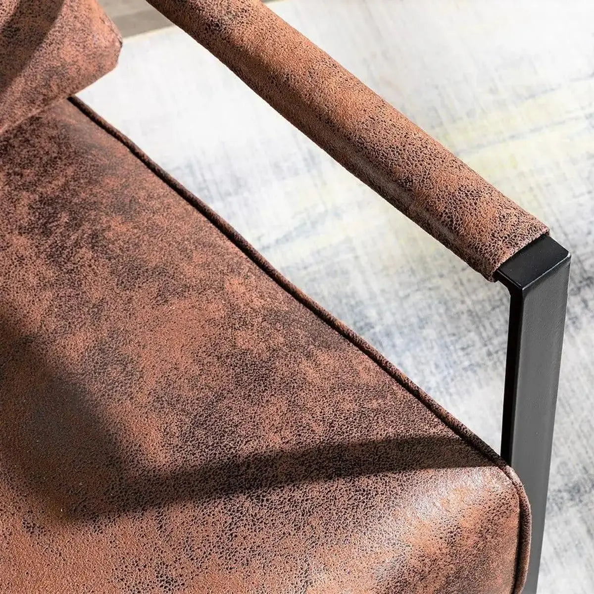 Mid-century modern accent chair by Platinum-Level Office Chairs with durable brushed metal frame and stylish design.