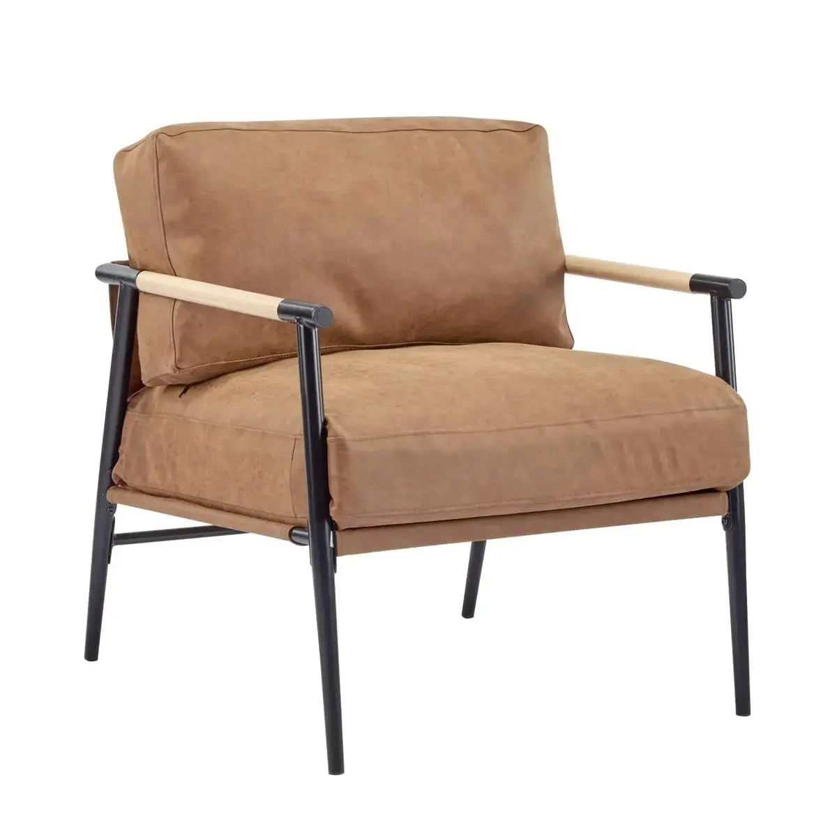 Modern Platinum-Level Office Chairs accent chair with plush cushions, ideal for living room or office seating.