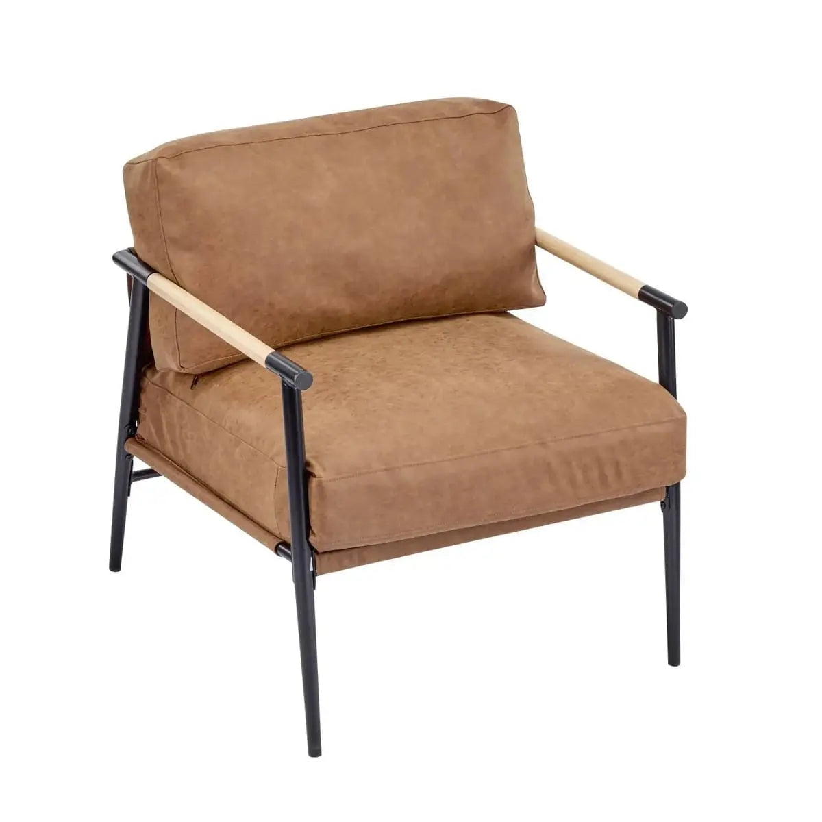 Modern accent chair with plush cushions by Platinum-Level Office Chairs, ideal for living room or office decor.