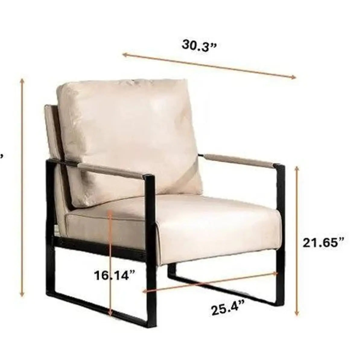 Spotted mid-century modern accent chair with durable metal frame from Platinum-Level Office Chairs, stylish and comfortable.