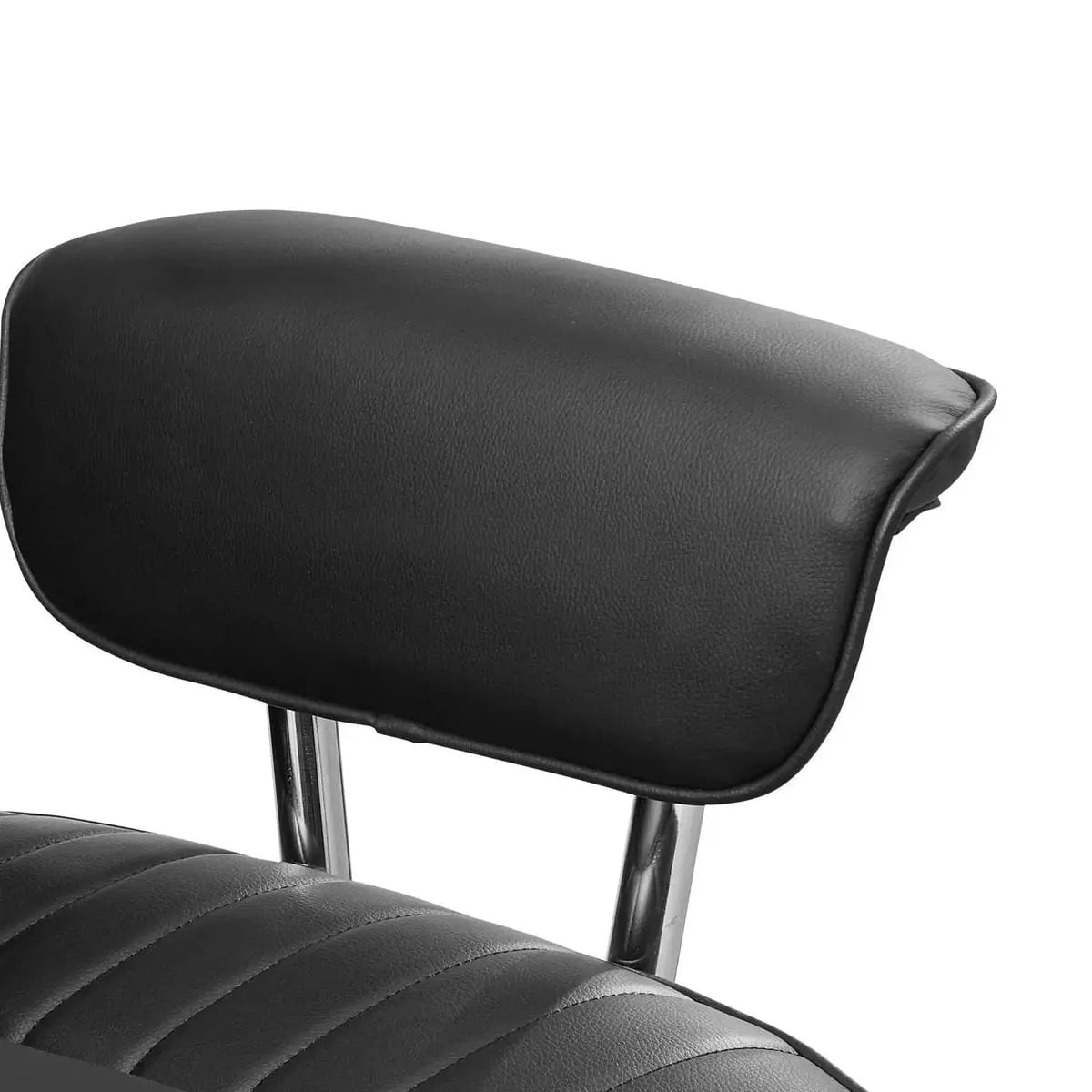 Black heavy-duty reclining office chair by Platinum-Level Office Chairs with footrest, lumbar support, and 400lb capacity for big & tall users.