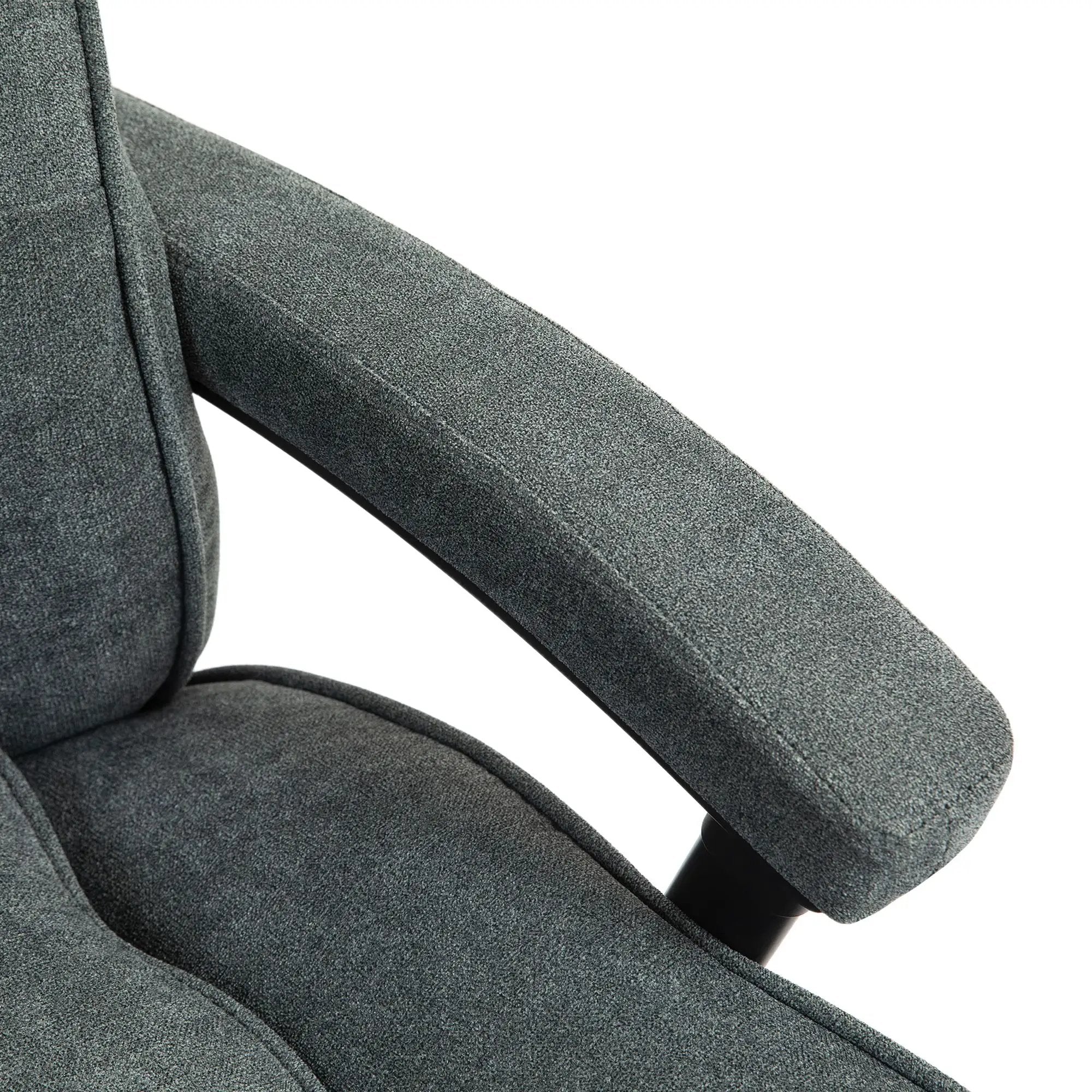Gray big and tall executive desk chair by Platinum-Level Office Chairs, heavy-duty 450 lb capacity with comfortable ergonomic design.