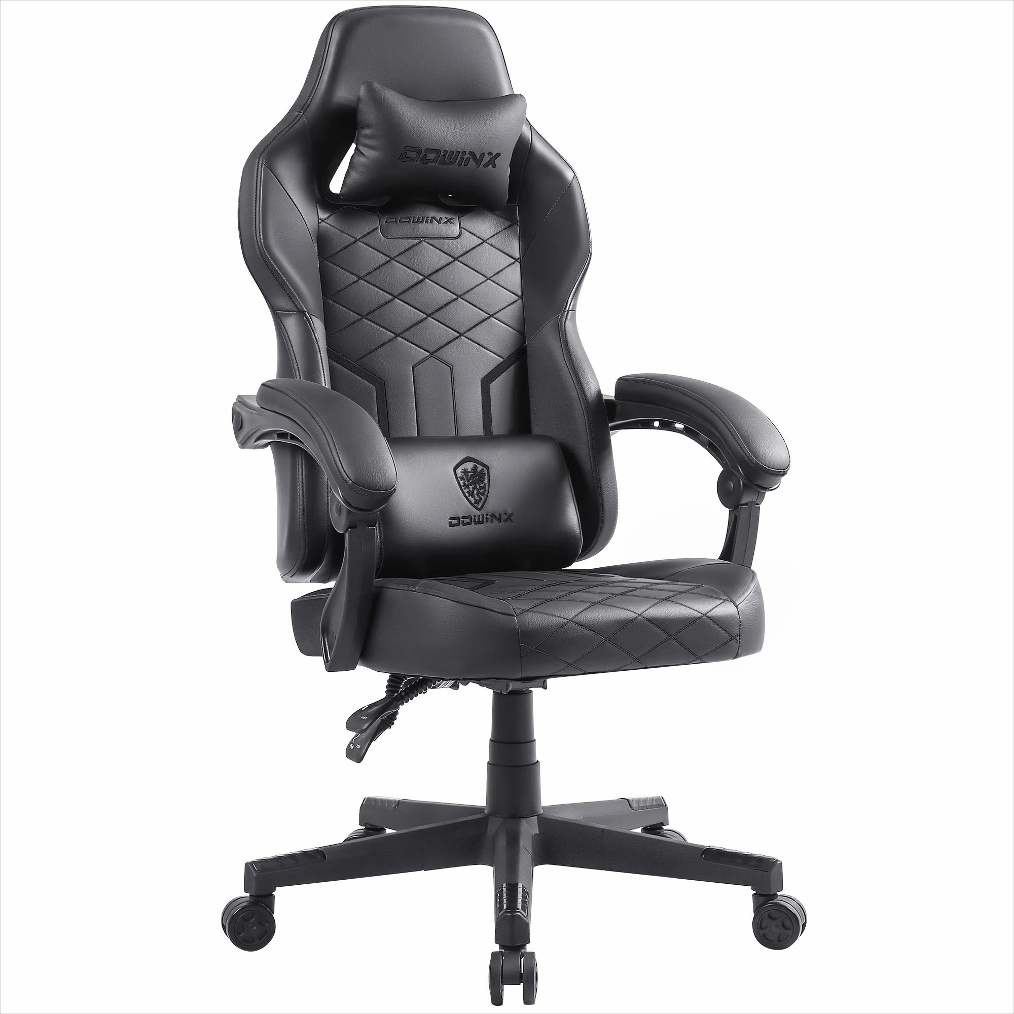 Dowinx Gaming Chair Ergonomic High Back Reclining PU Leather 350LBS - Platinum-Level Office Chairs