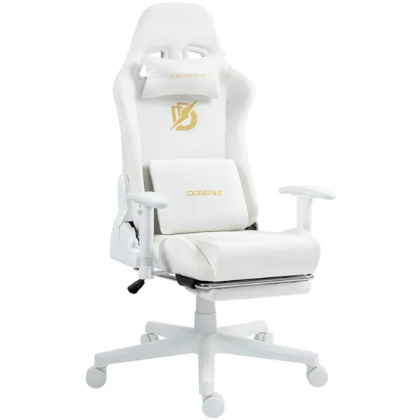 Dowinx Gaming Chair with Massage Support and Ergonomic Footrest - Platinum-Level Office Chairs