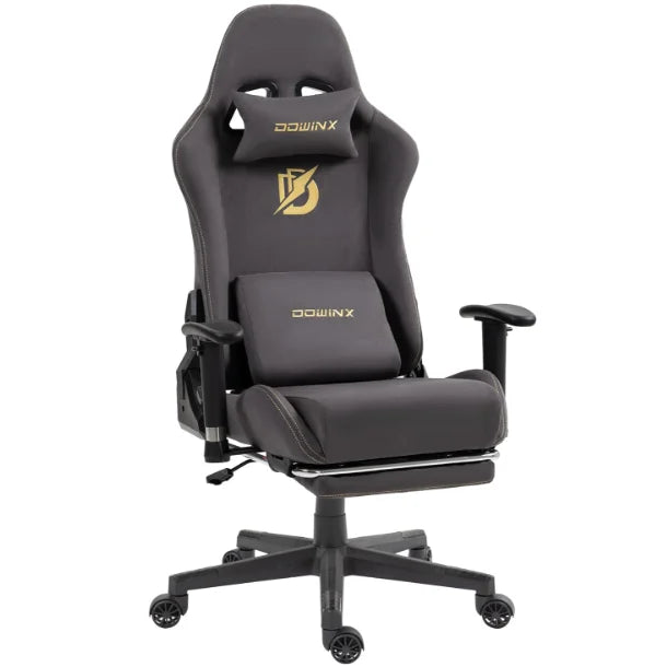 Dowinx Gaming Chair with Massage Support and Ergonomic Footrest - Platinum-Level Office Chairs