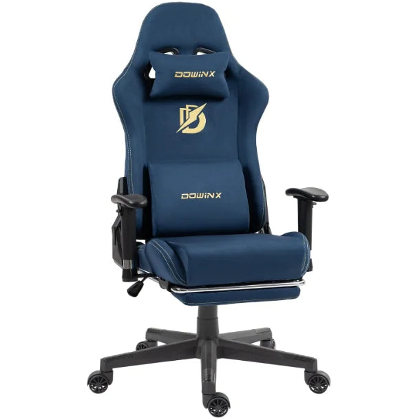 Dowinx Gaming Chair with Massage Support and Ergonomic Footrest - Platinum-Level Office Chairs