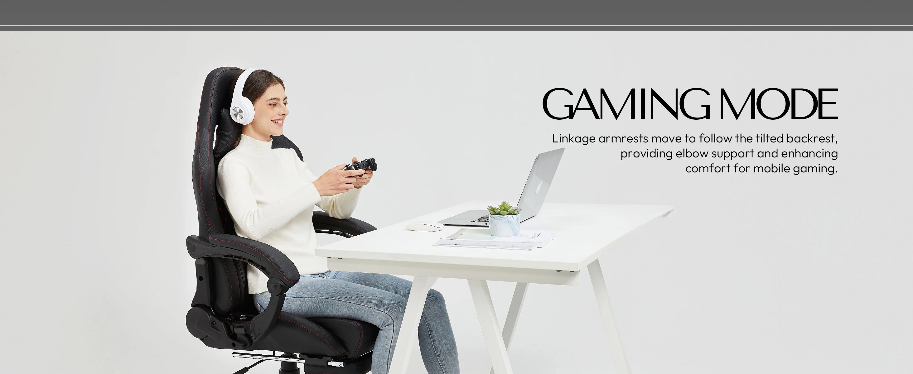 Dowinx Gaming Office PC Chair with Footrest and Lumbar Support - Platinum-Level Office Chairs