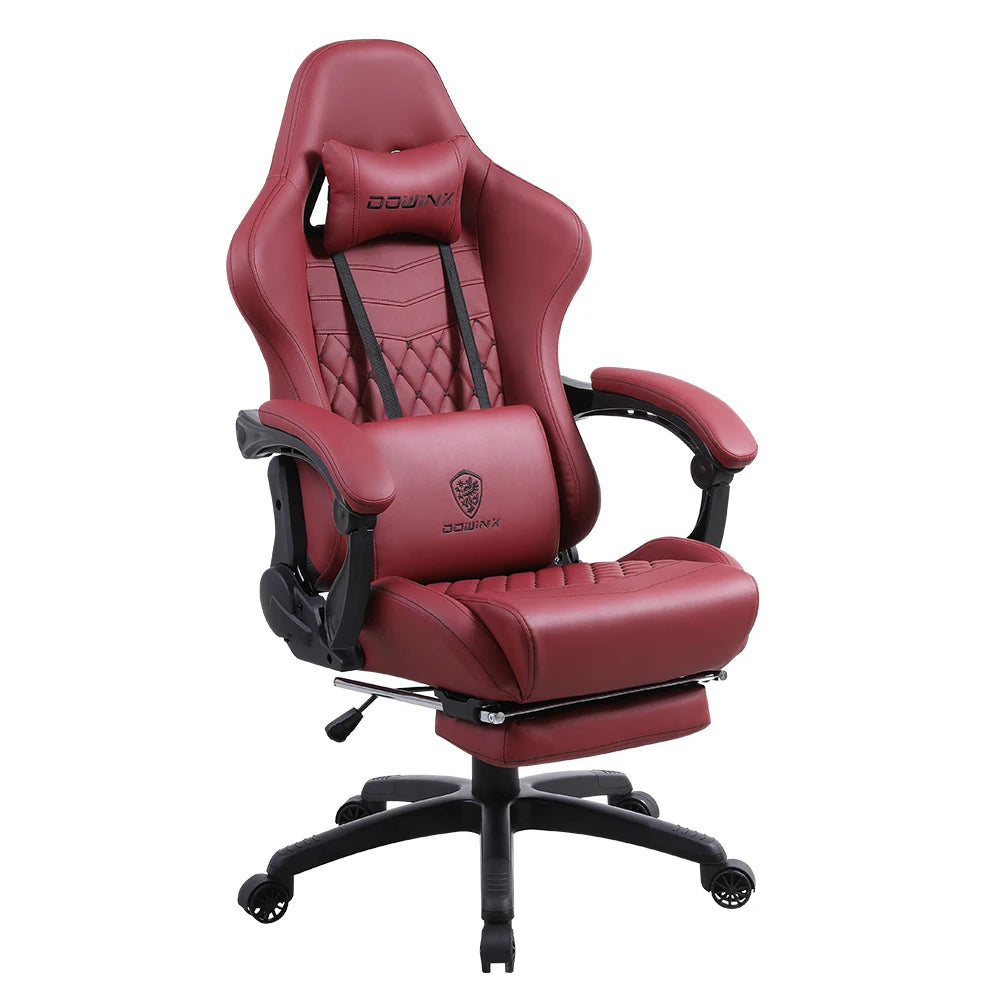 Dowinx Gaming Office PC Chair with Footrest and Lumbar Support - Platinum-Level Office Chairs