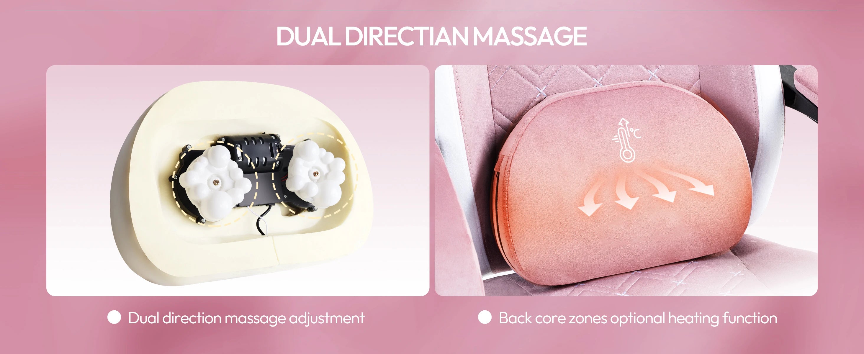 Dowinx Gaming Chair with Heated Massage Lumbar Support and Footrest - Platinum-Level Office Chairs