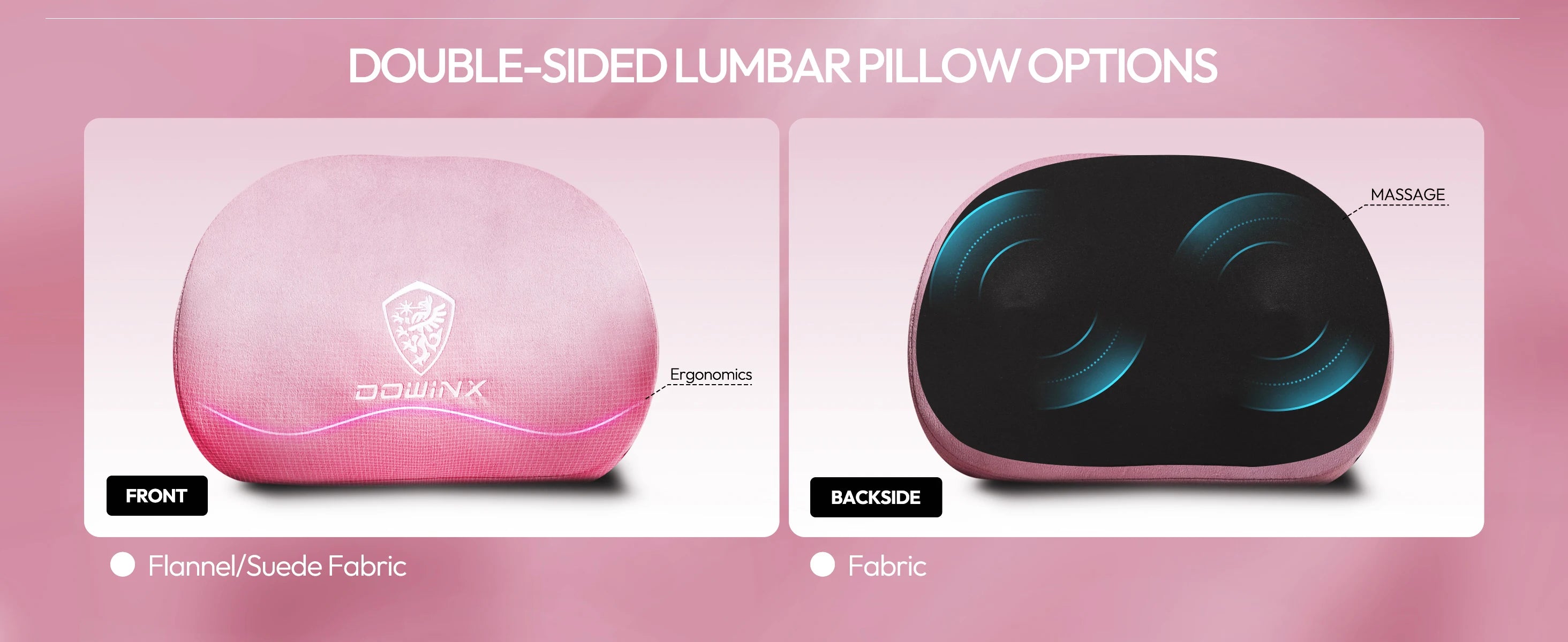 Dowinx Gaming Chair with Heated Massage Lumbar Support and Footrest - Platinum-Level Office Chairs