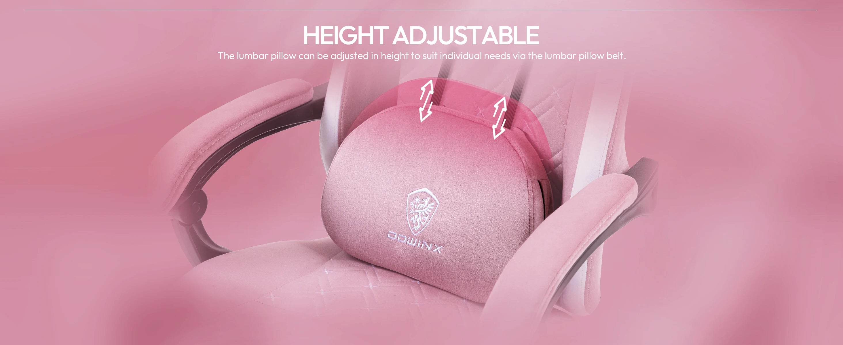 Dowinx Gaming Chair with Heated Massage Lumbar Support and Footrest - Platinum-Level Office Chairs