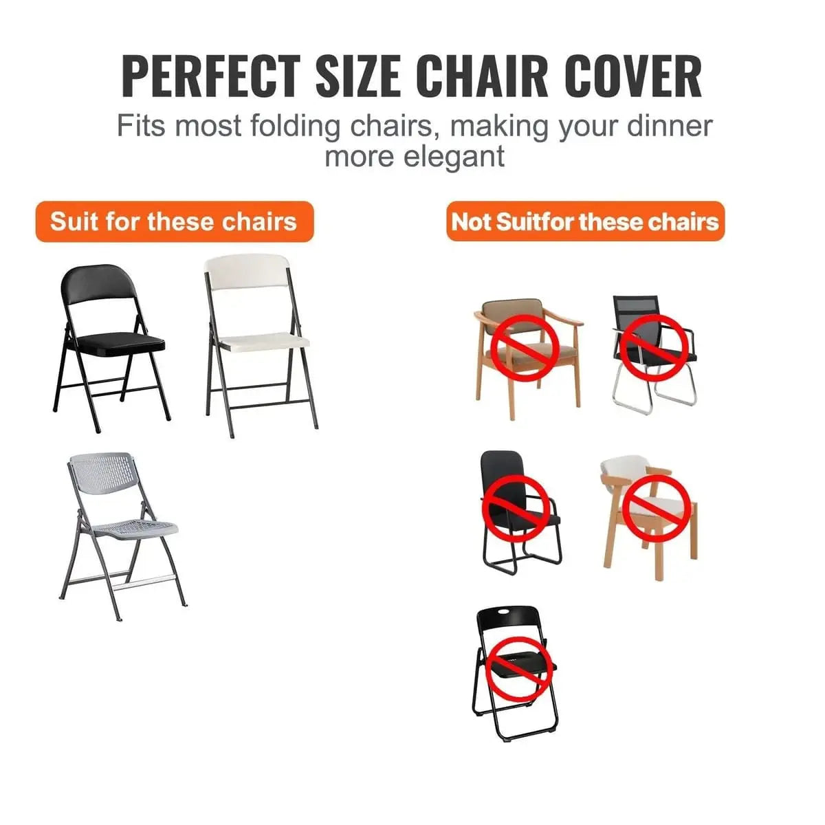 Set of 30 ivory white stretch spandex folding chair covers by Platinum-Level Office Chairs, designed for elegant event hosting.
