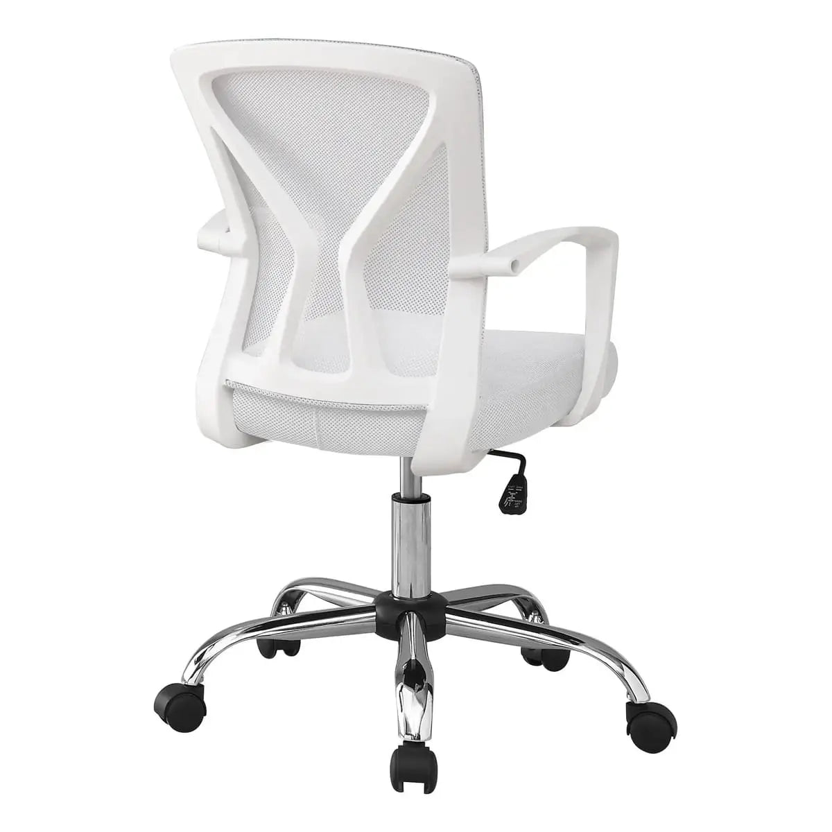 Adjustable White Ergonomic Mesh Office Chair with Mid-Back Support for Modern Home Desk Comfort Platinum-Level Office Chairs