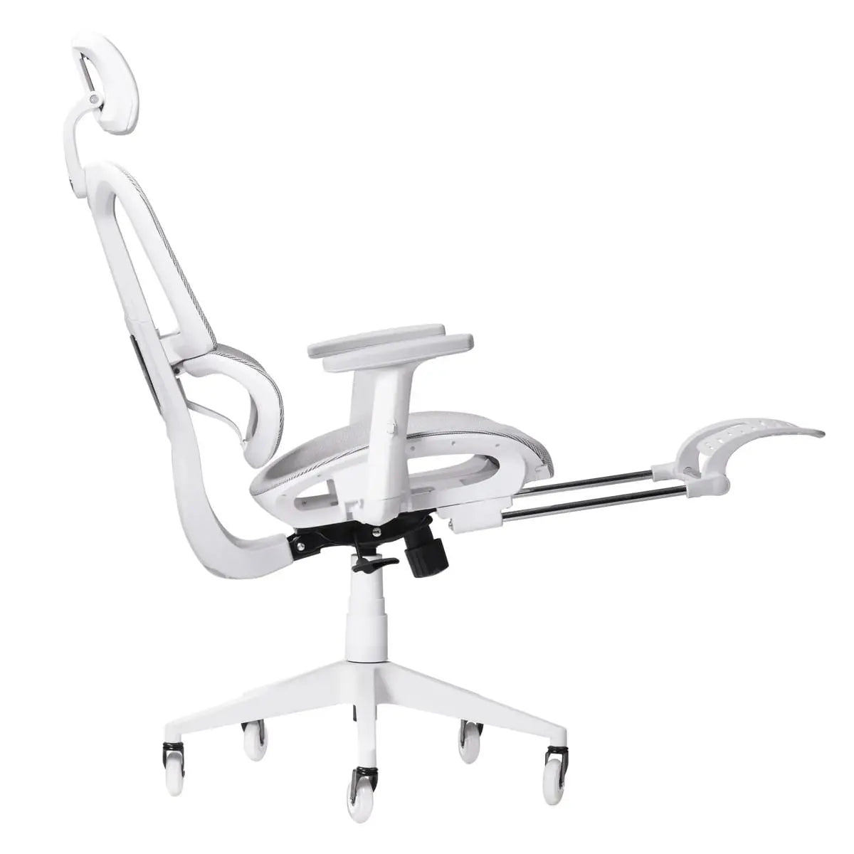 Techni Sport AIRFLEX2.0 White Mesh Gaming Chair - Ergonomic, Breathable, 110° Recline, Footrest for Gamers Platinum-Level Office Chairs