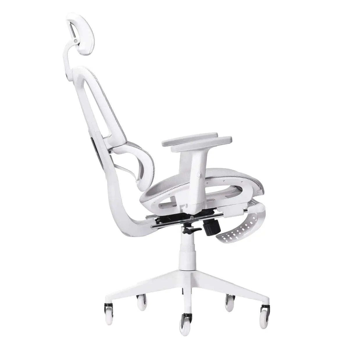 Techni Sport AIRFLEX2.0 White Mesh Gaming Chair - Ergonomic, Breathable, 110° Recline, Footrest for Gamers Platinum-Level Office Chairs