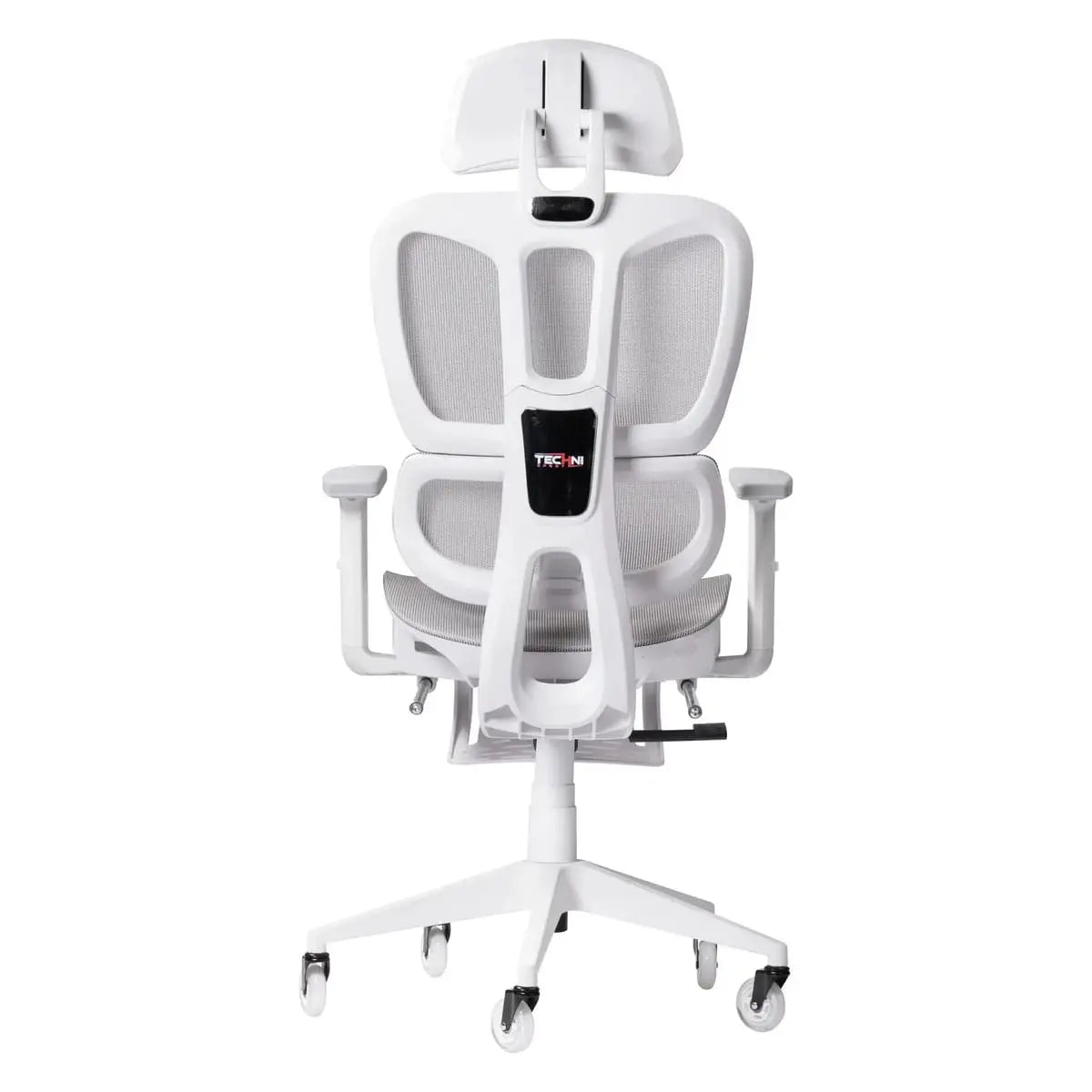 Techni Sport AIRFLEX2.0 White Mesh Gaming Chair - Ergonomic, Breathable, 110° Recline, Footrest for Gamers Platinum-Level Office Chairs