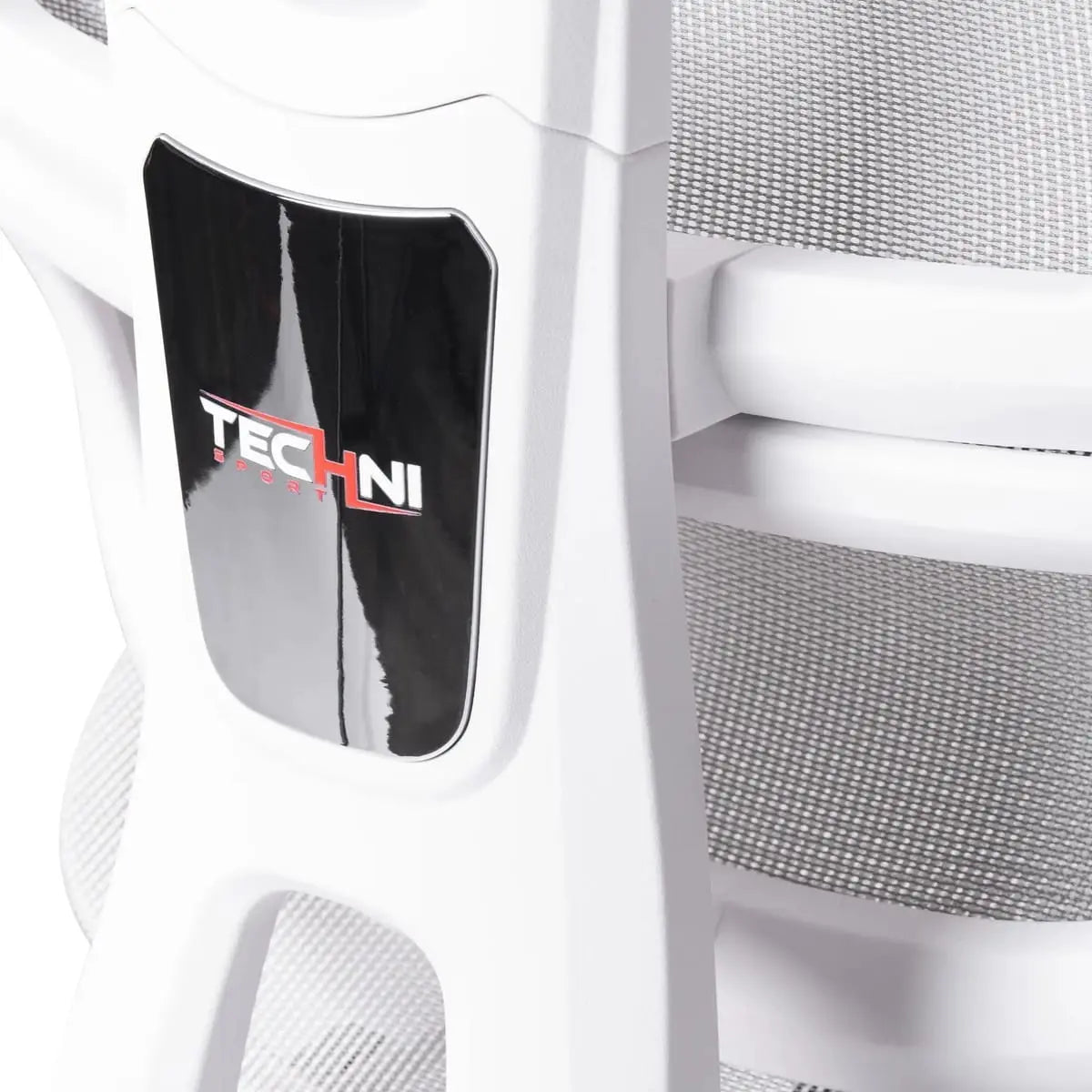 Techni Sport AIRFLEX2.0 White Mesh Gaming Chair - Ergonomic, Breathable, 110° Recline, Footrest for Gamers Platinum-Level Office Chairs