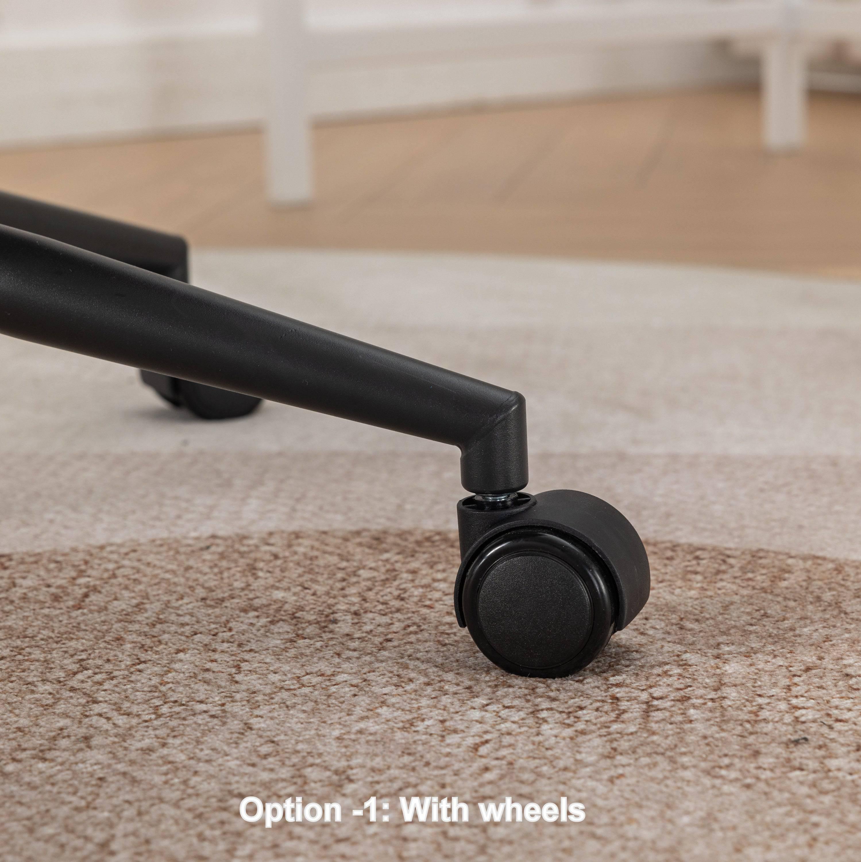 Bizerte Height-Adjustable Criss-Cross Swivel Chair with Wide Seat, Gray Office and Vanity Chair - Platinum-Level Office Chairs