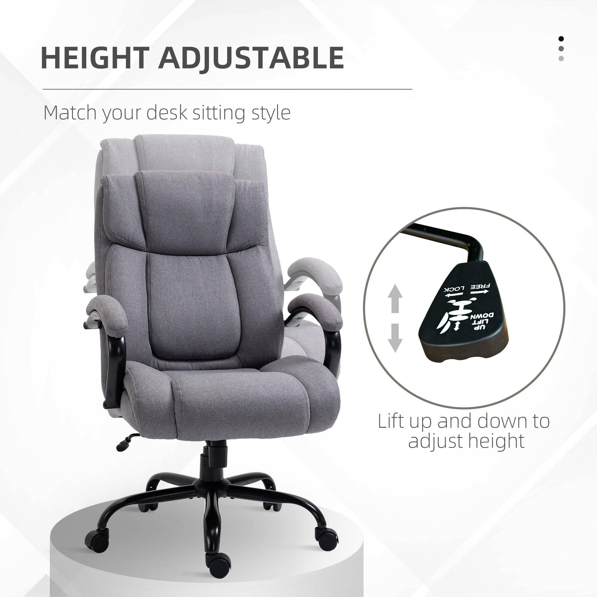 Comfortable High Back Executive Chair for Big and Tall Users - Platinum-Level Office Chairs