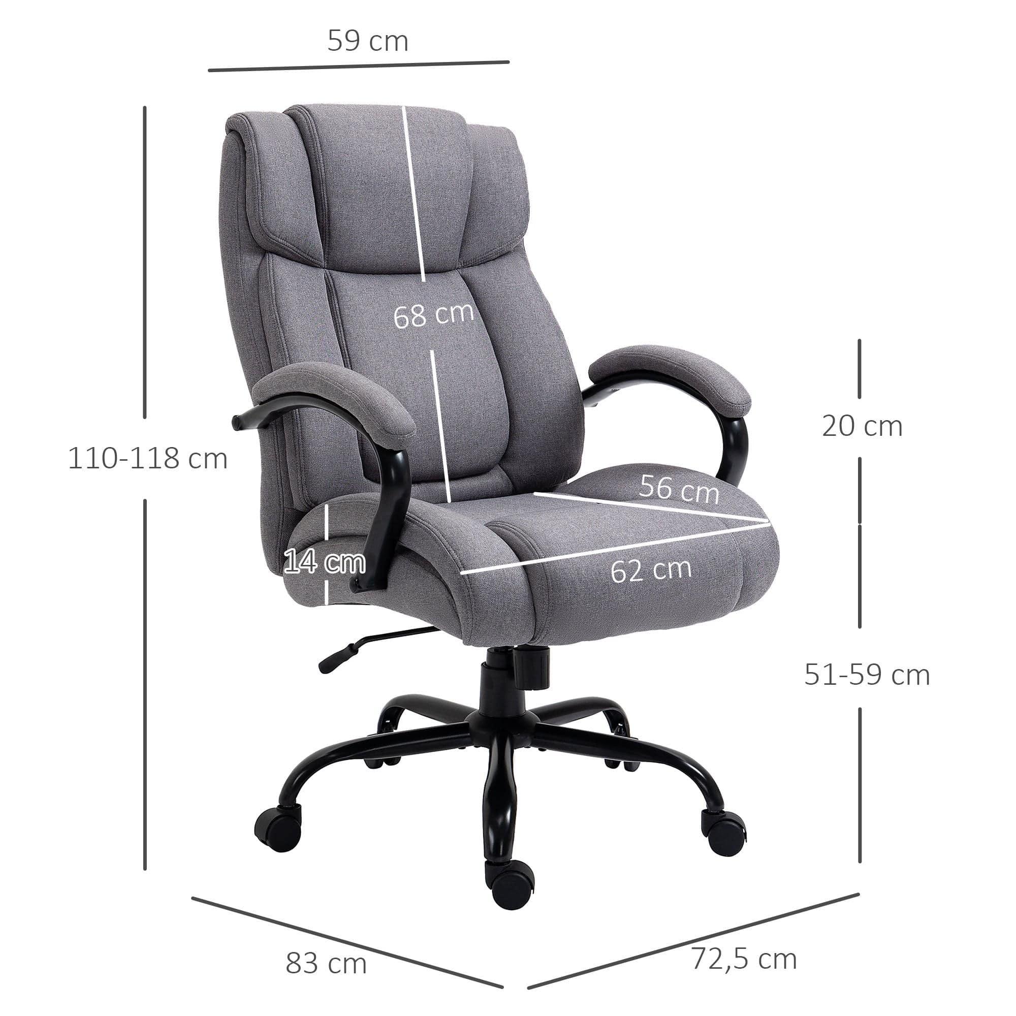 Comfortable High Back Executive Chair for Big and Tall Users - Platinum-Level Office Chairs