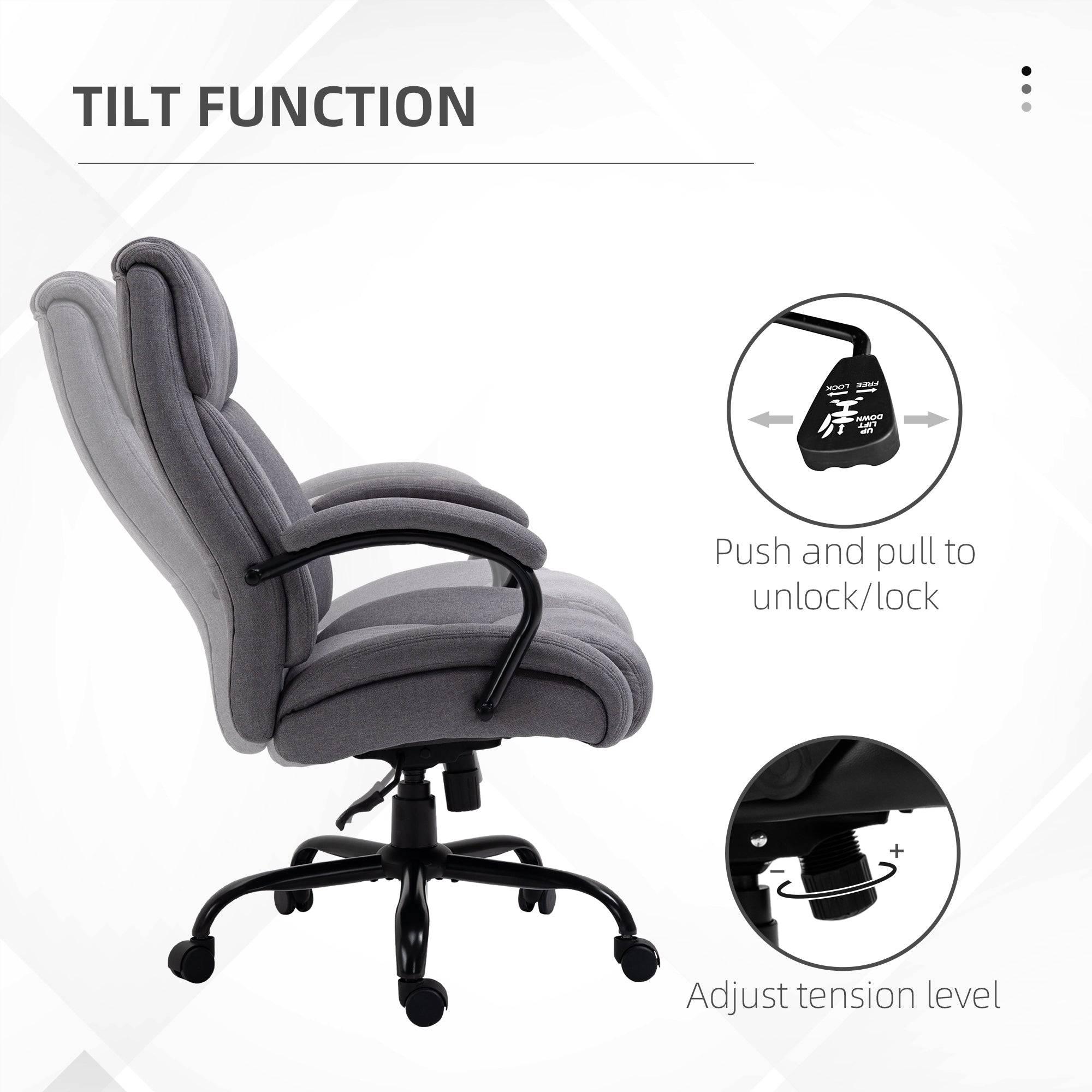 Comfortable High Back Executive Chair for Big and Tall Users - Platinum-Level Office Chairs