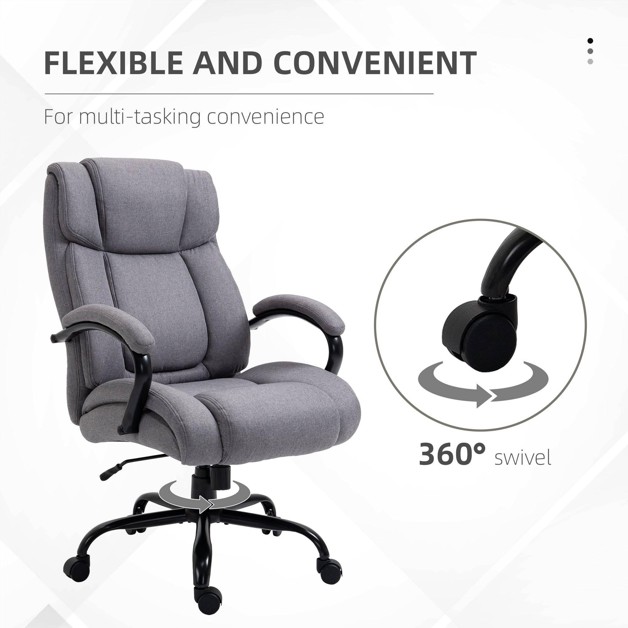 Comfortable High Back Executive Chair for Big and Tall Users - Platinum-Level Office Chairs