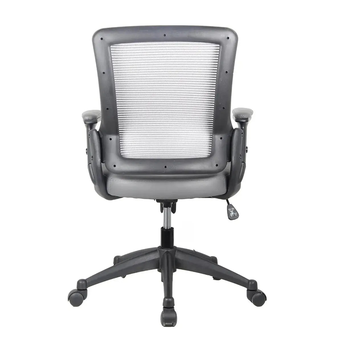 Comfortable Mid-Back Mesh Office Chair with Adjustable Arms Grey Platinum-Level Office Chairs