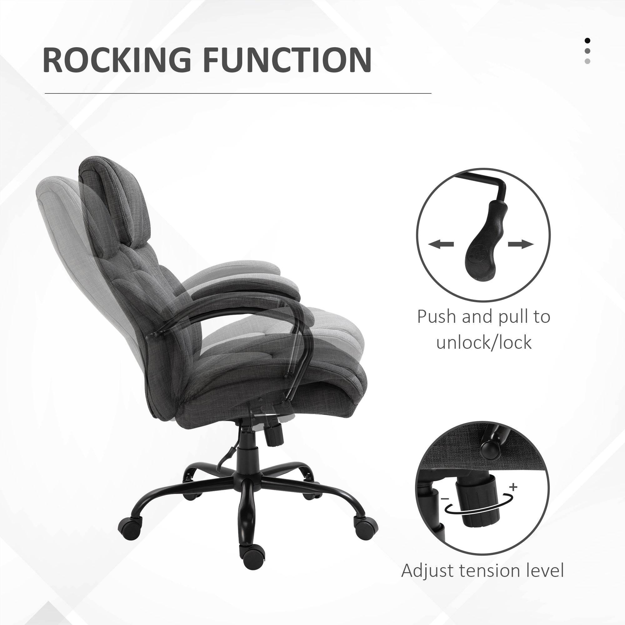 Ergonomic Big & Tall Executive Office Chair - 500lbs Capacity - Platinum-Level Office Chairs