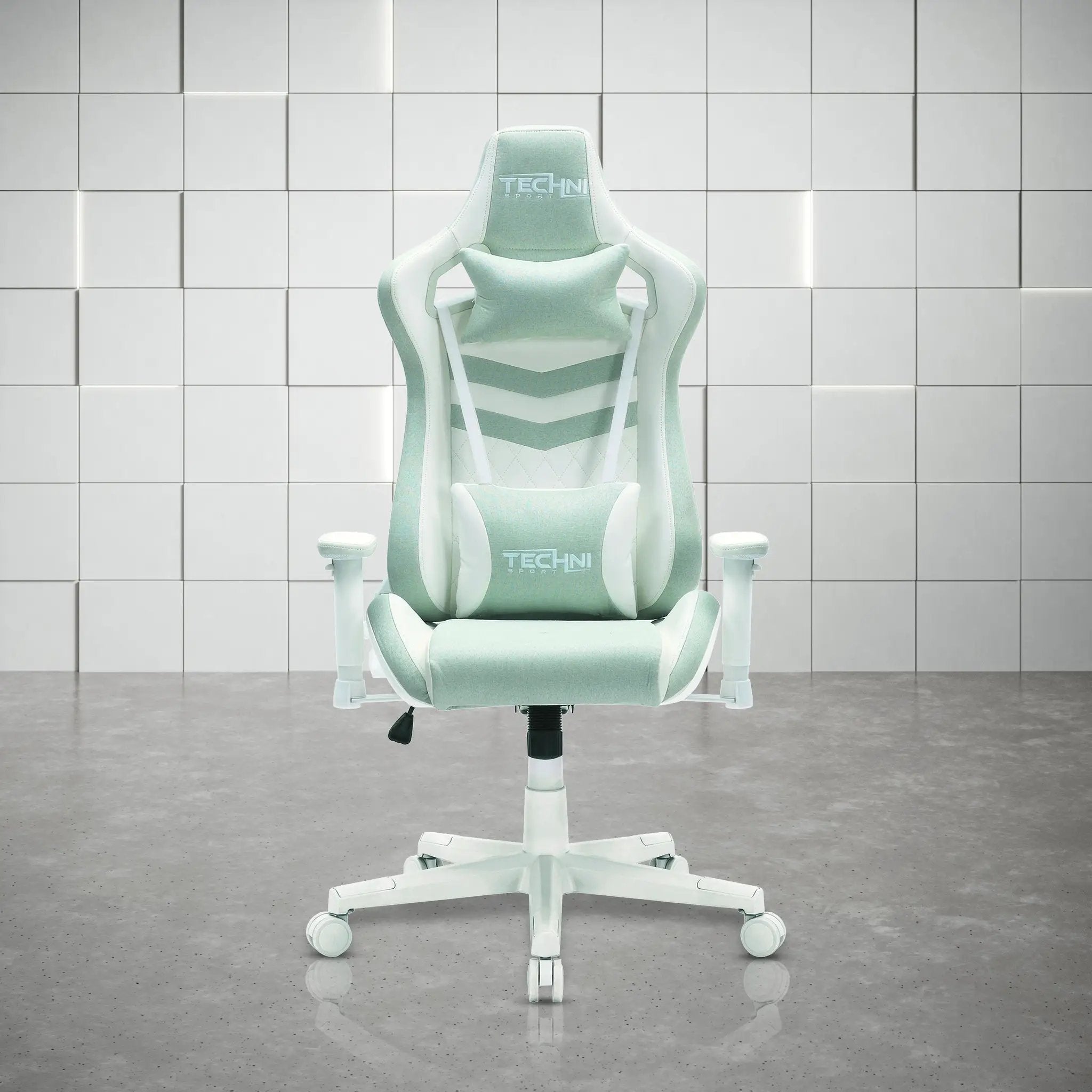 Ergonomic mint gaming chair TS86 by Platinum-Level Office Chairs with adjustable armrests and plush cushioning for all-day comfort.
