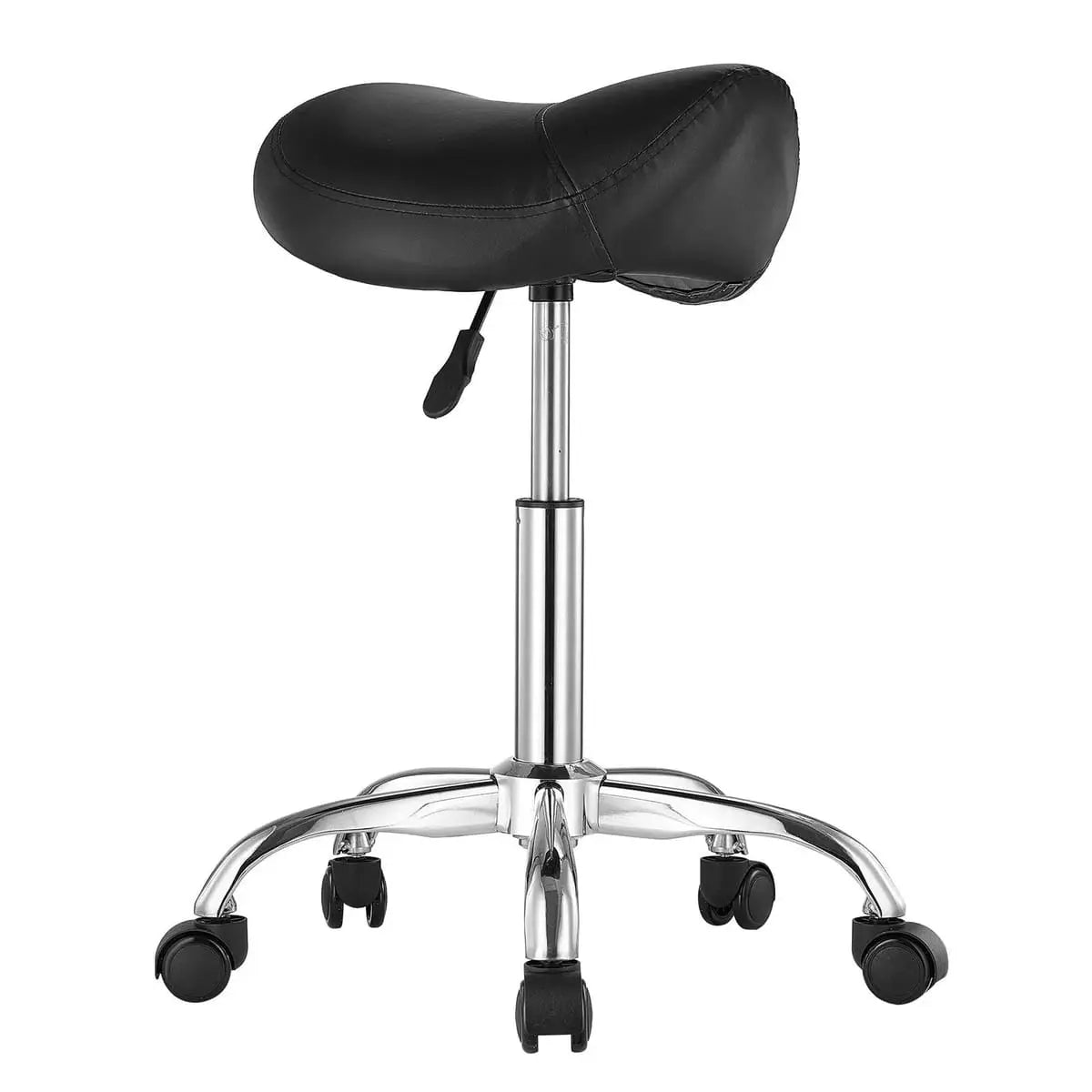Ergonomic saddle stool with wheels from Platinum-Level Office Chairs, designed for professional comfort and all-day use.