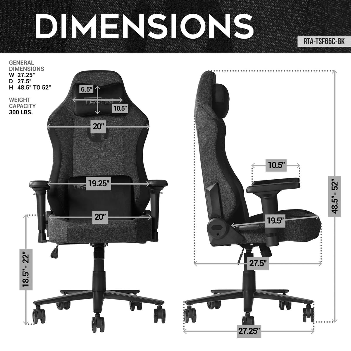 Fabric memory foam gaming chair by Platinum-Level Office Chairs with adjustable height and ergonomic design.