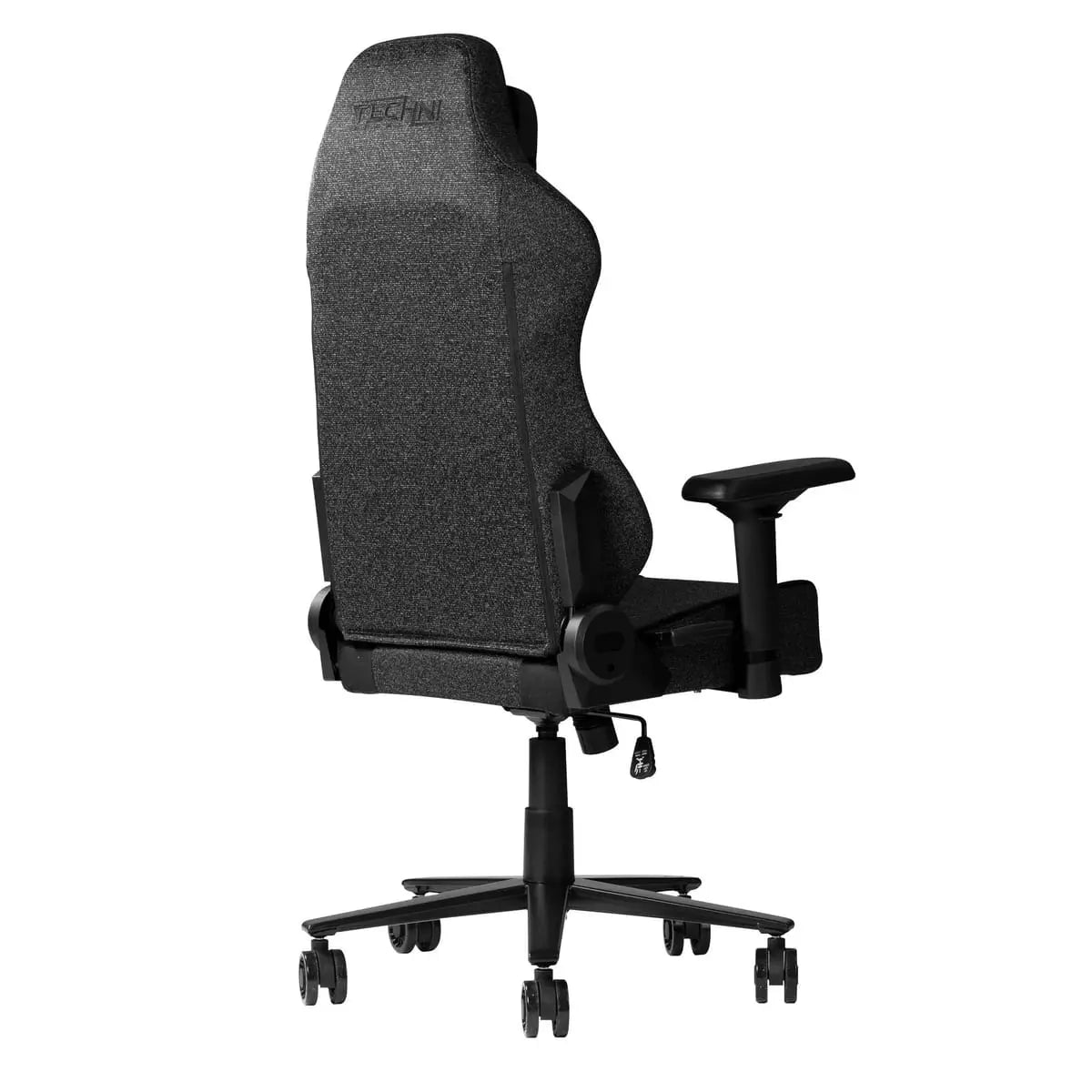 Fabric memory foam gaming chair with adjustable height by Platinum-Level Office Chairs, featuring ergonomic design and padded armrests.