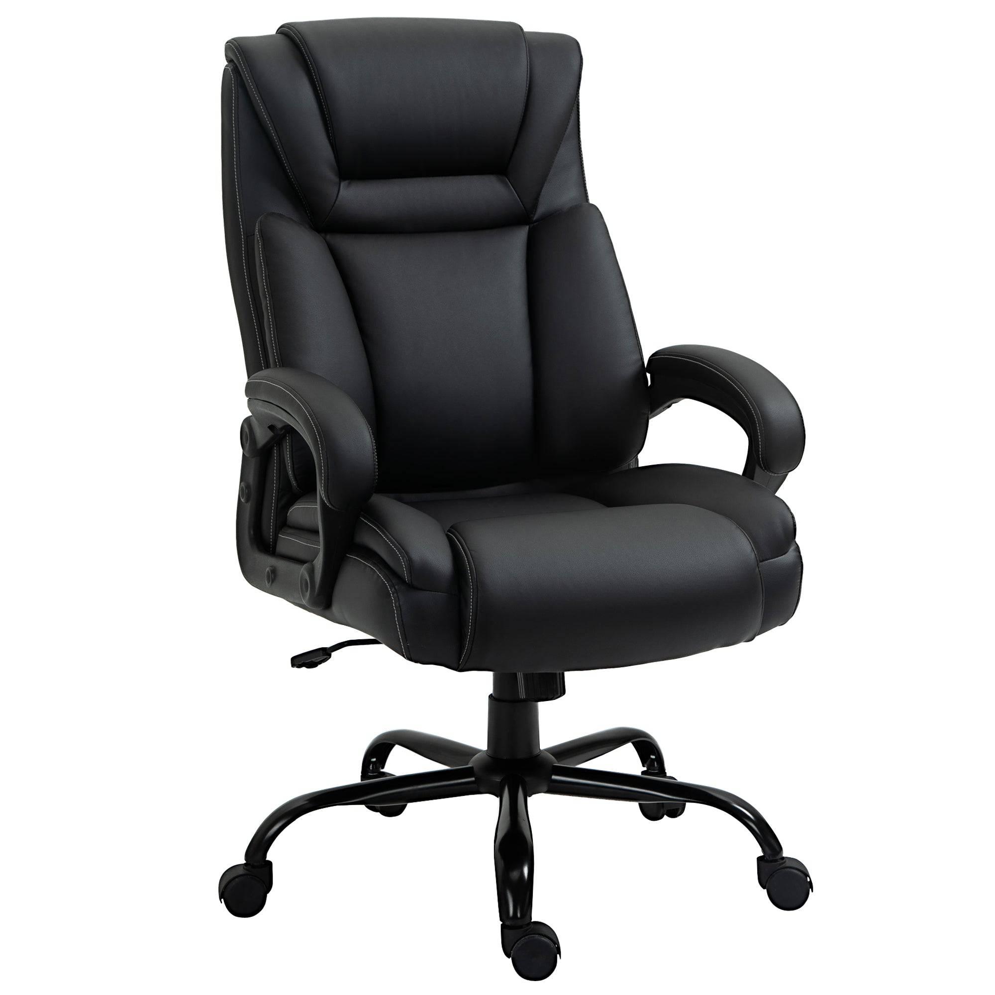 Heavy-Duty Big and Tall Executive Office Chair for 400lbs Black - Platinum-Level Office Chairs