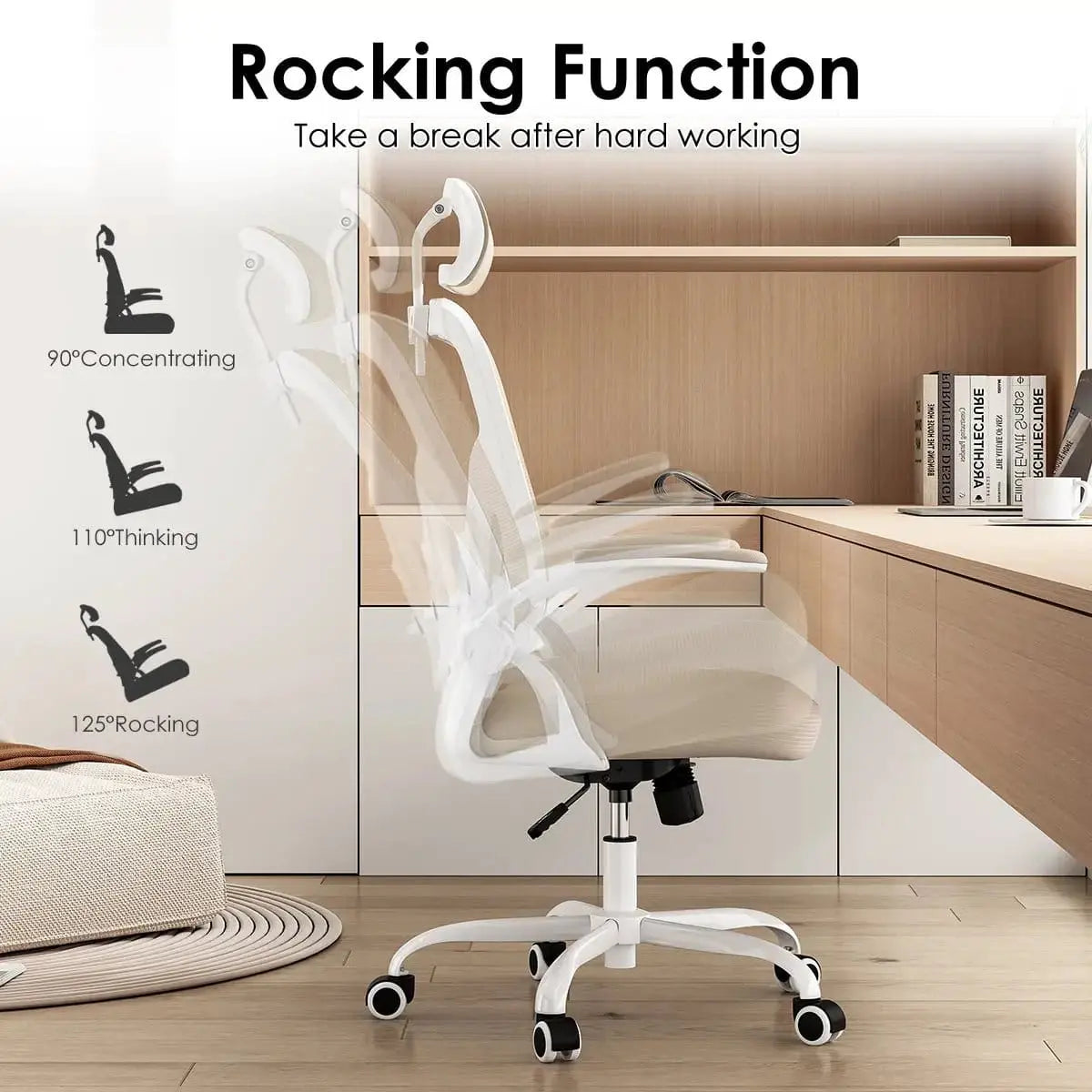 High Back Ergonomic Office Desk Chair with Adjustable Lumbar Support Platinum-Level Office Chairs