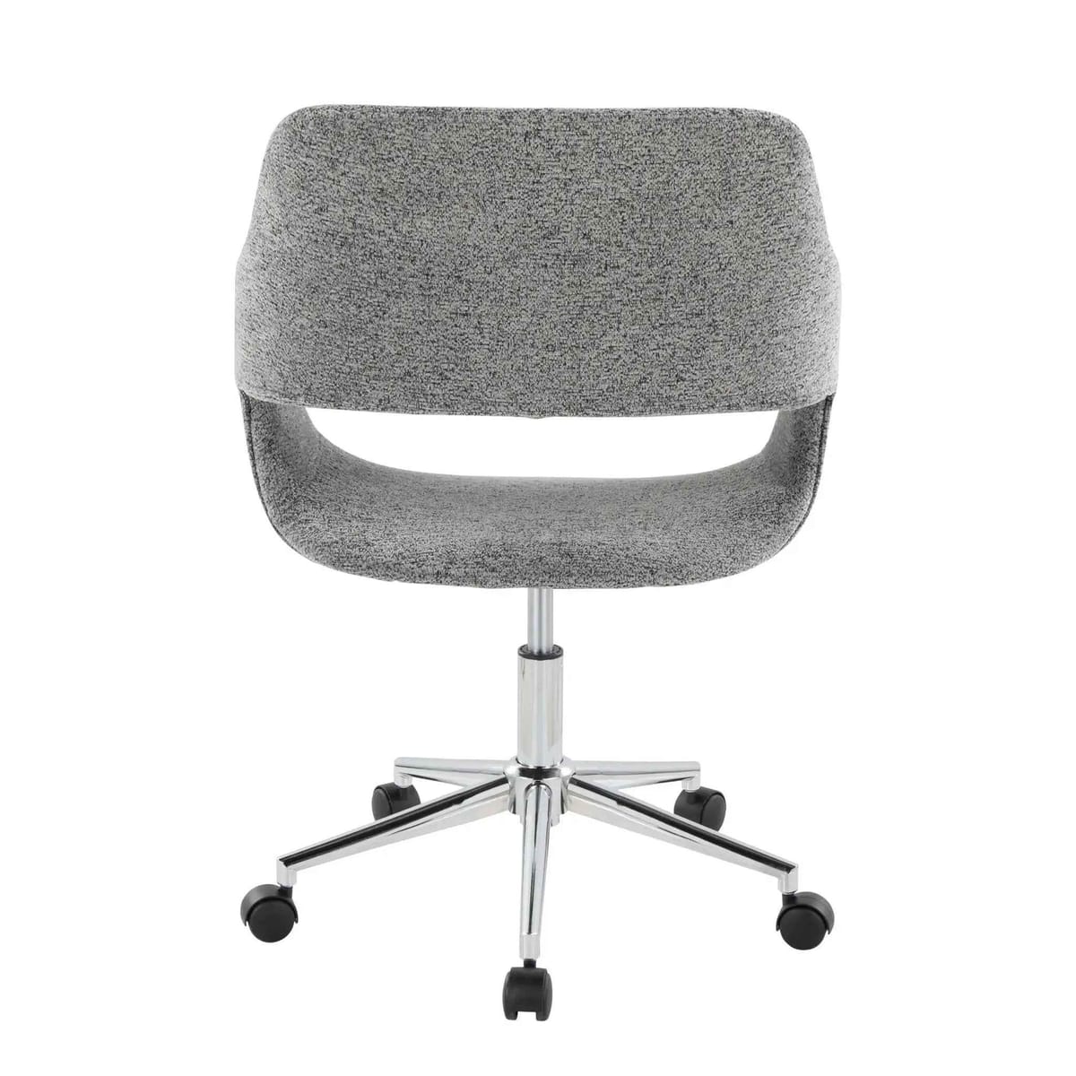 LumiSource Margarite Modern Adjustable Office Chair With Chrome Base