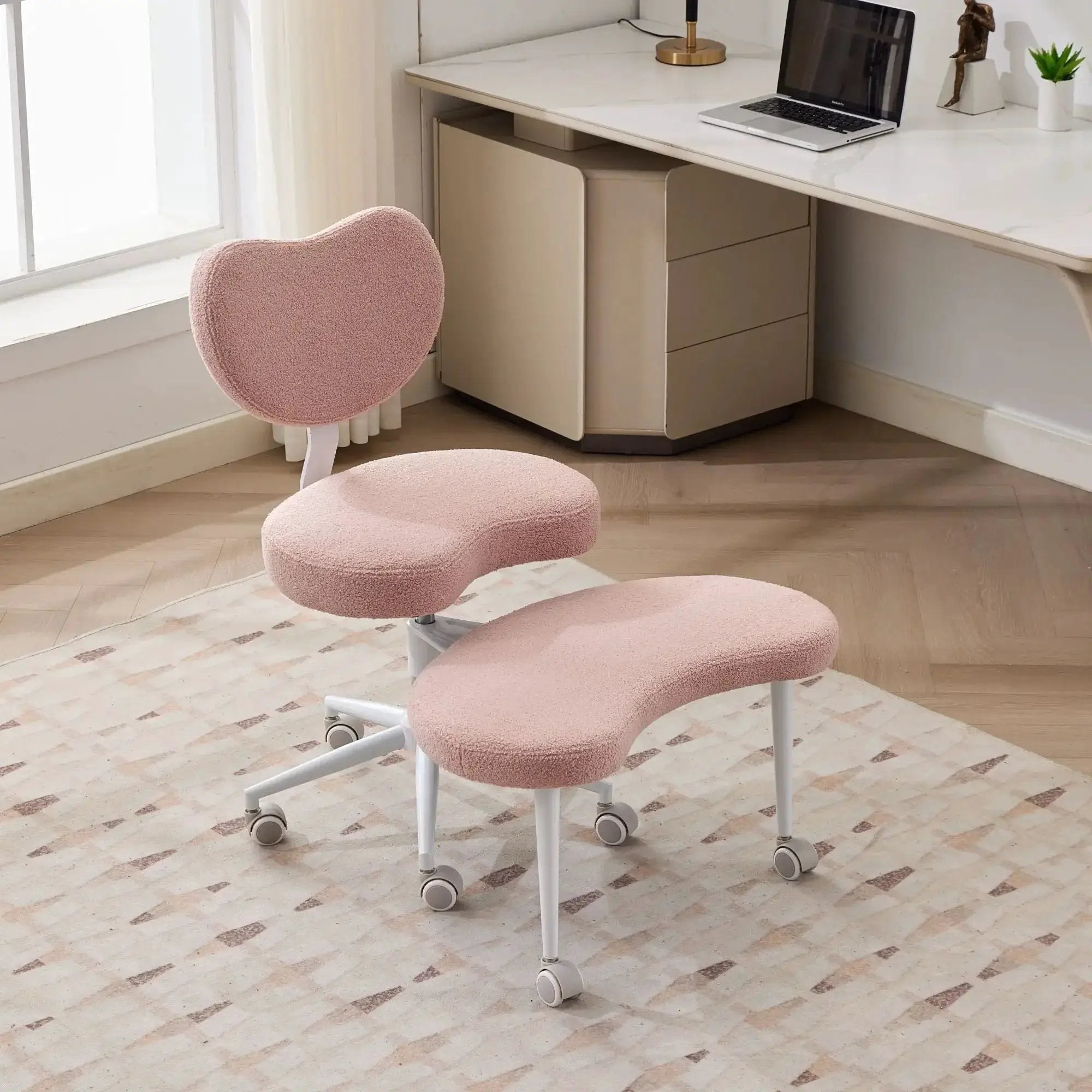 Platinum-Level Office Chairs meditation chair in cross-legged position with lumbar support, designed for plus-size users with ADHD.