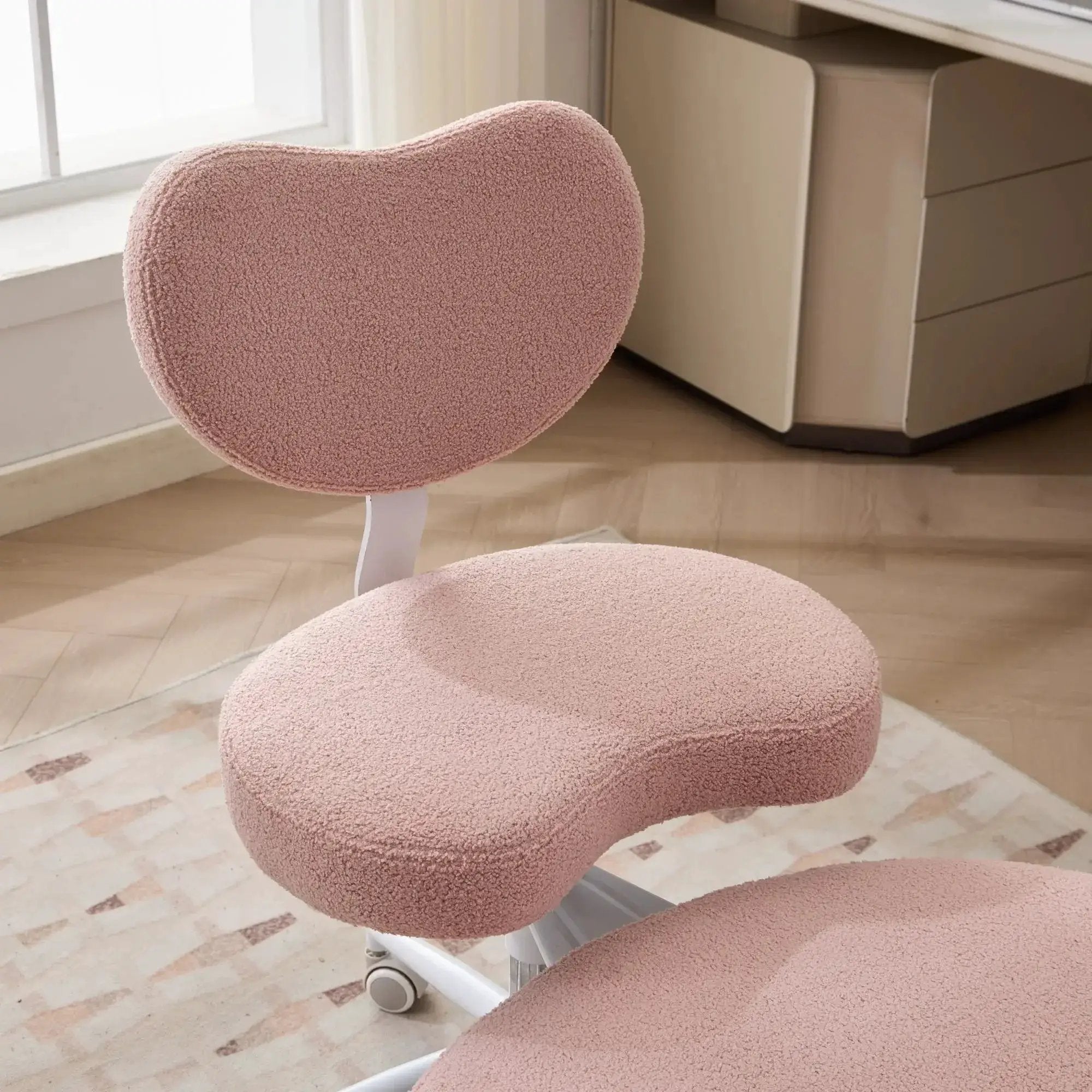 Cross-legged meditation chair with lumbar support by Platinum-Level Office Chairs, designed for plus-size users with ADHD.