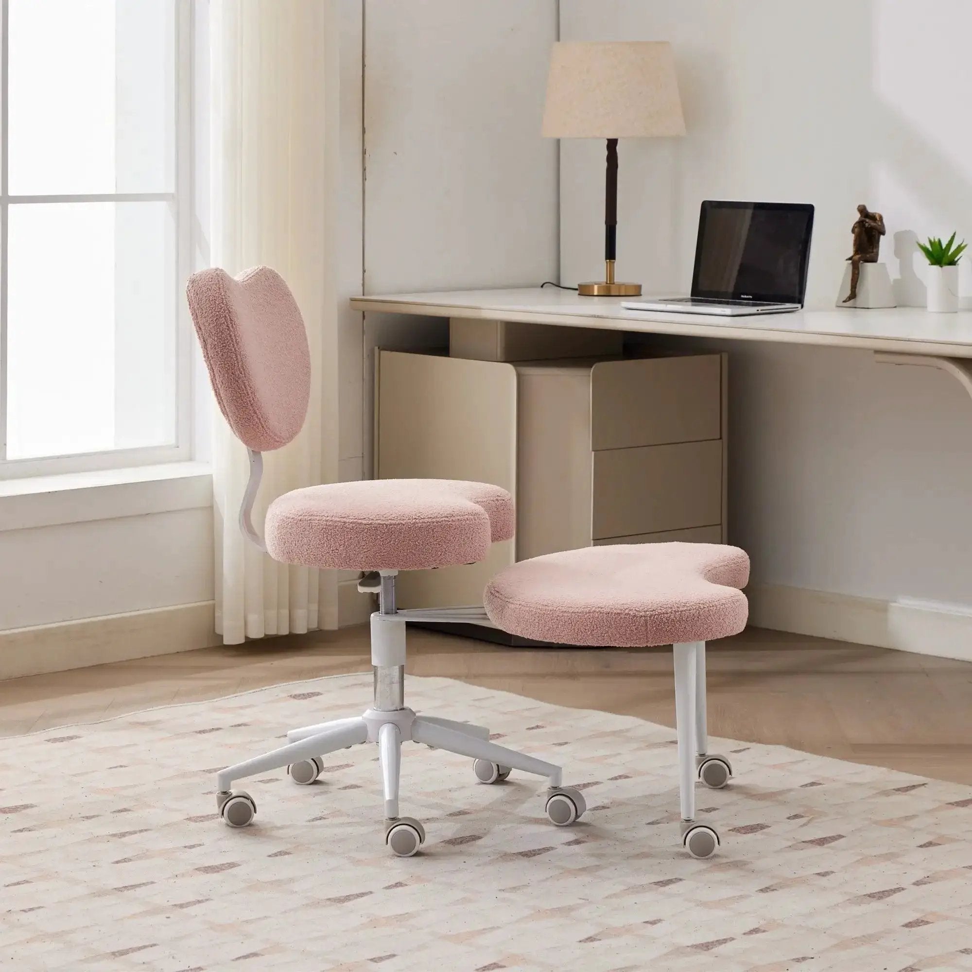 Platinum-Level Office Chairs meditation chair in cross-legged position with lumbar support, designed for plus-size individuals with ADHD.