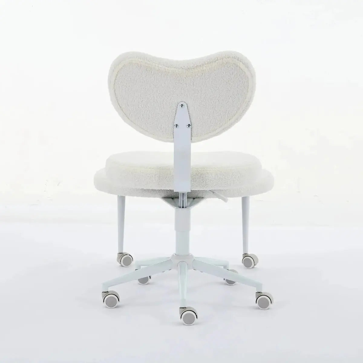 Ivory meditation chair with wheels for ADHD, cross-legged design, by Platinum-Level Office Chairs, suitable for relaxed seating and focus.