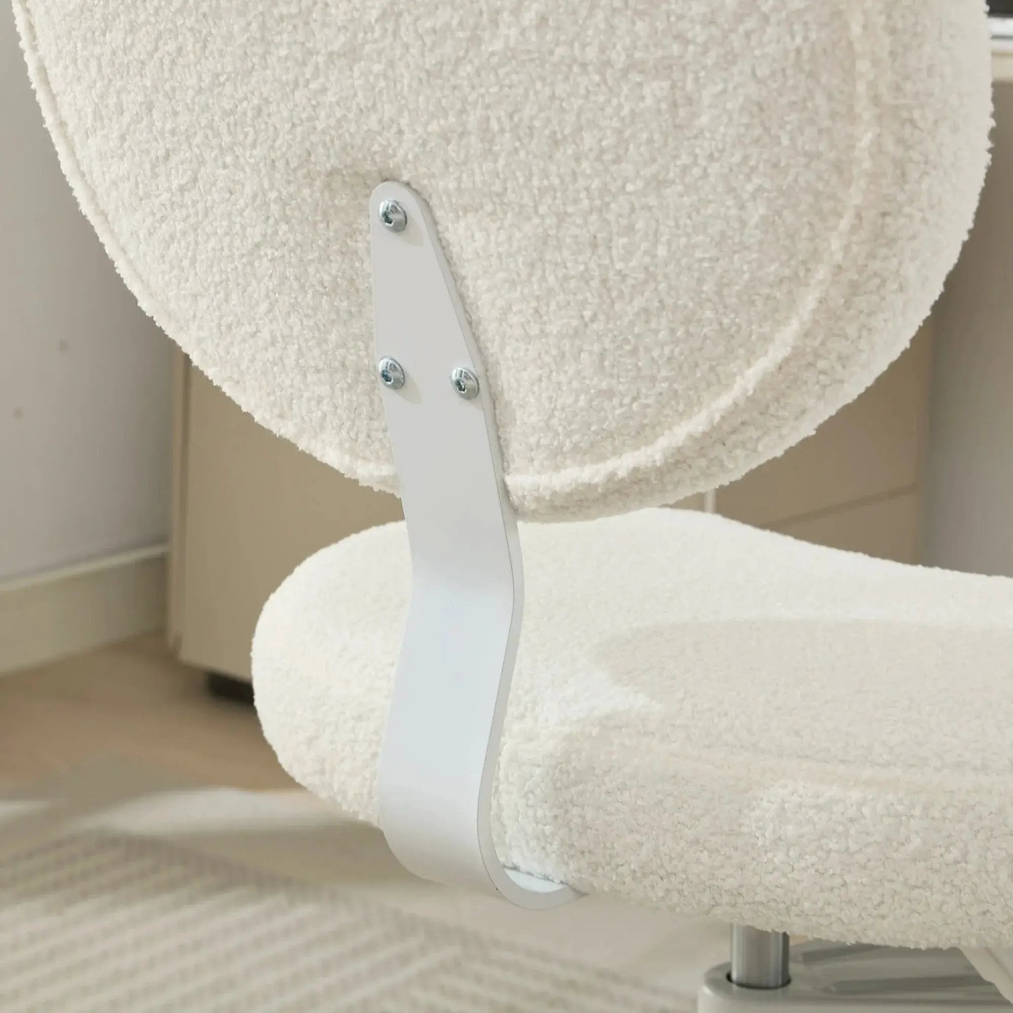 Ivory meditation chair and cross-legged chair with wheels from Platinum-Level Office Chairs, designed for ADHD comfort and support.