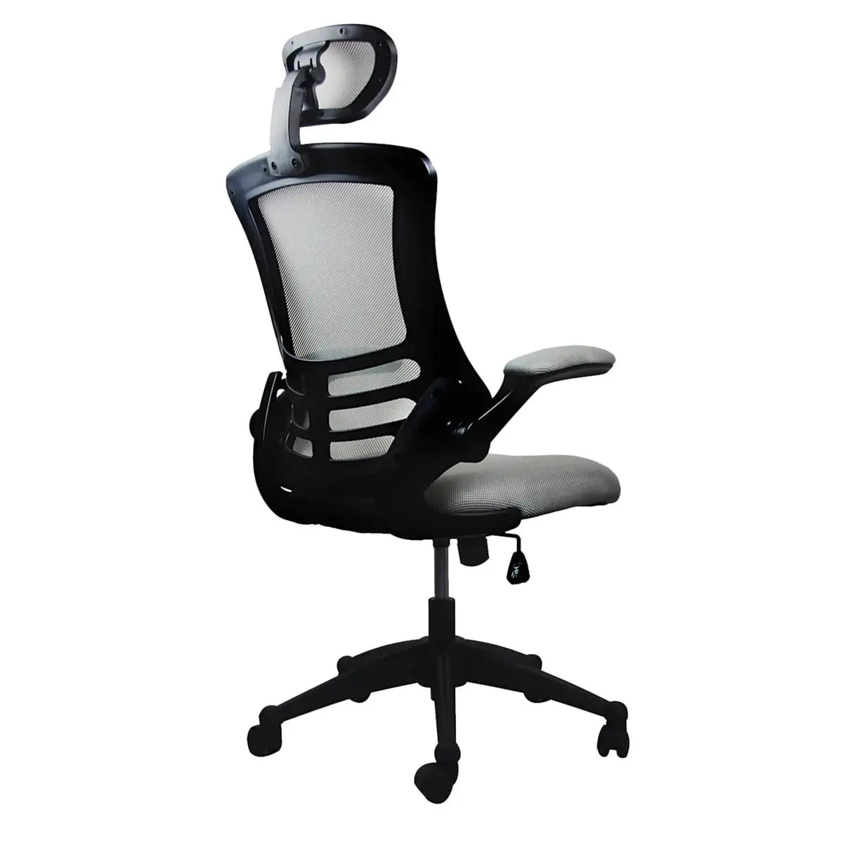 Modern Mesh Executive Office Chair With Headrest And Flip-Up Arms Platinum-Level Office Chairs